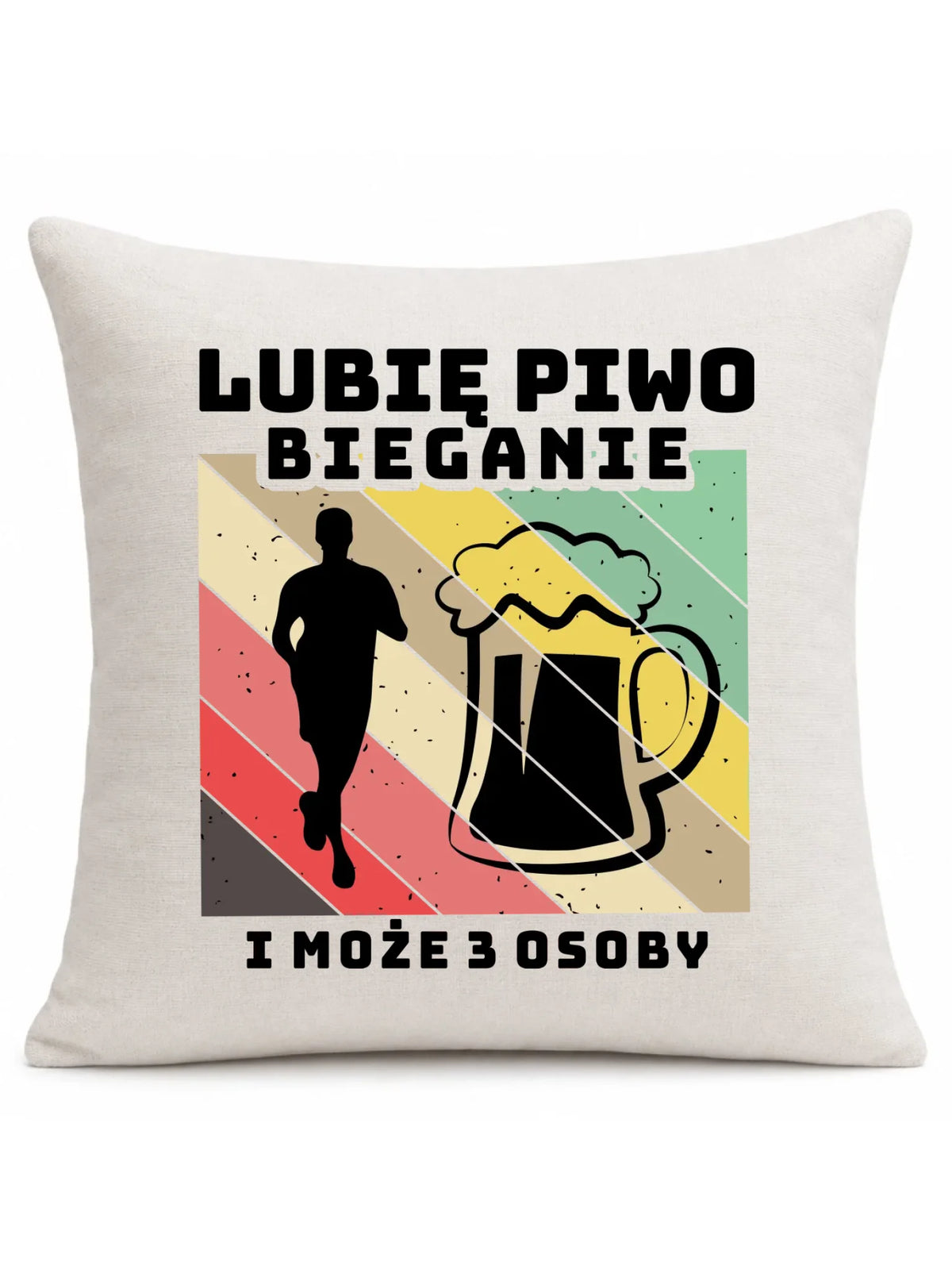 Poduszka dla biegacza - Lubię piwo bieganie HB01