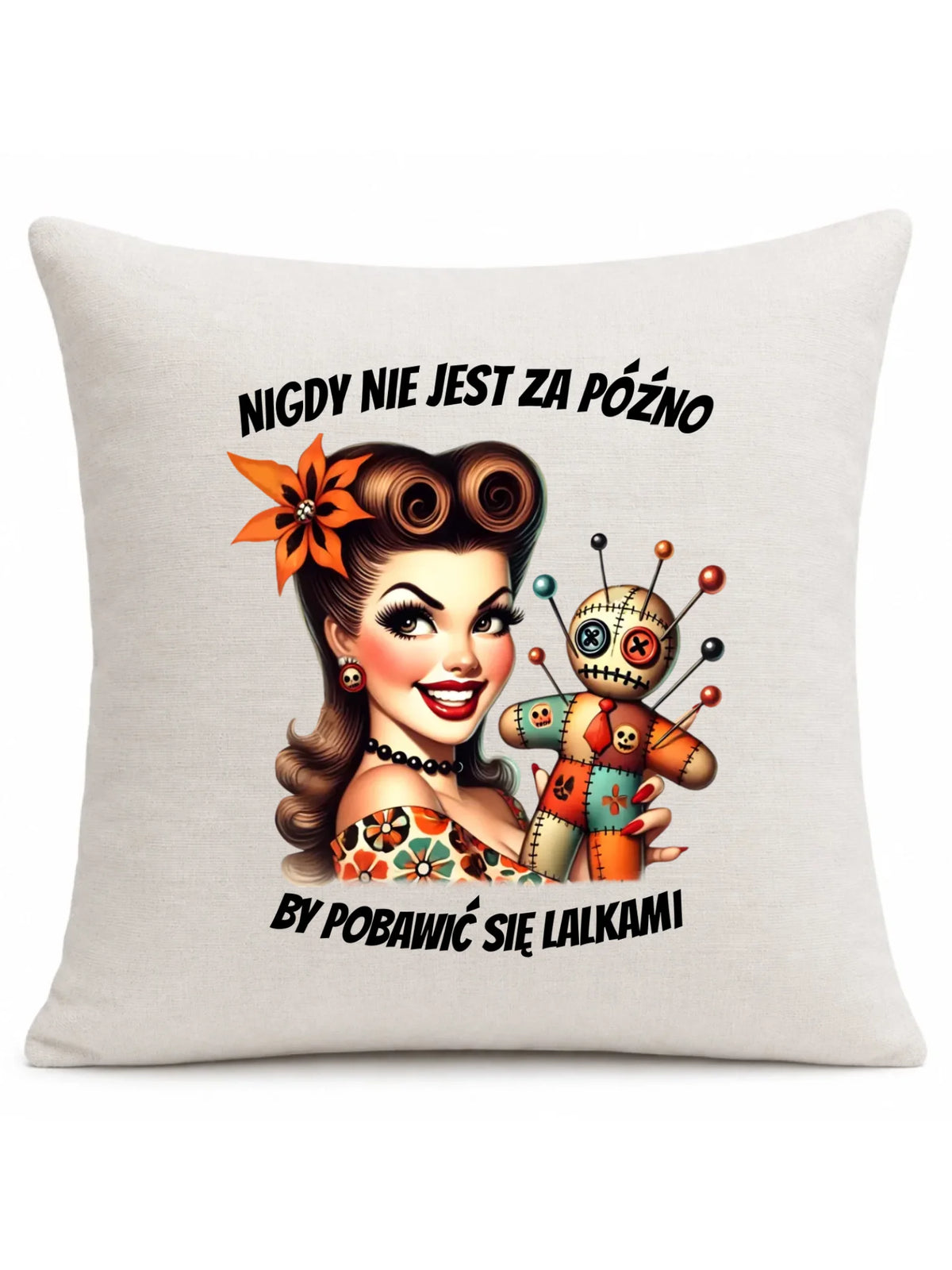 Poduszka dla niej - Laleczka Voodoo retro DZ21