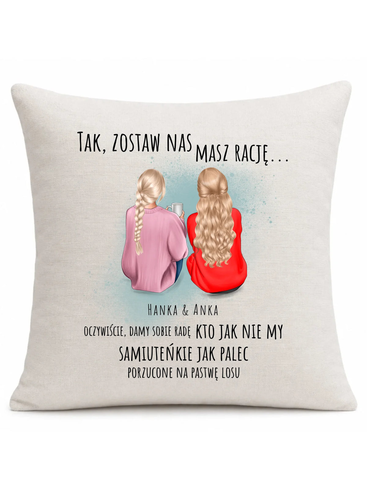 Poduszka na odejście z pracy - prezent od koleżanek - 2-5 osób personalizowana OP16