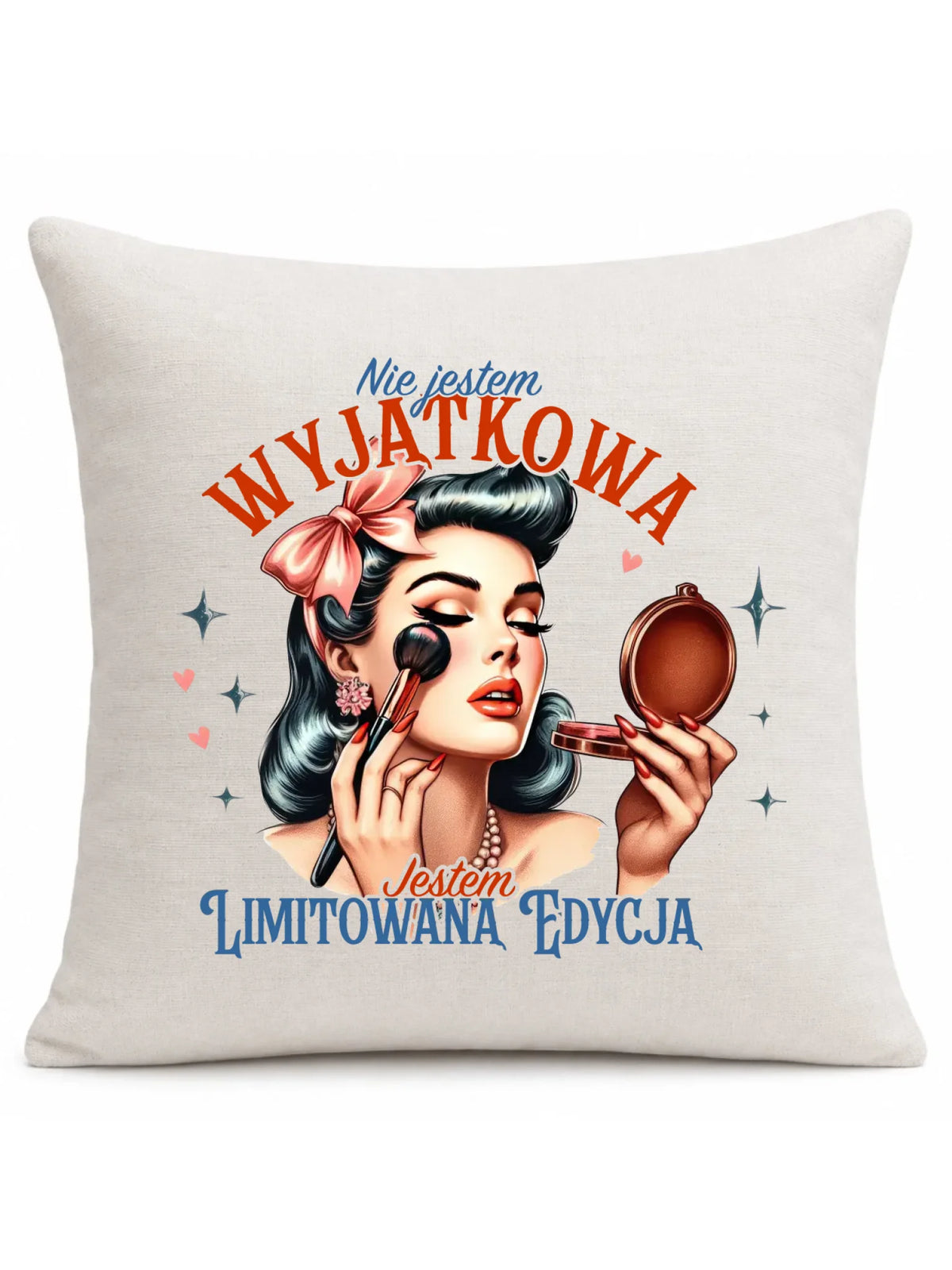 Poduszka – Nie jestem wyjątkowa, jestem limitowaną edycją - retro DZ10