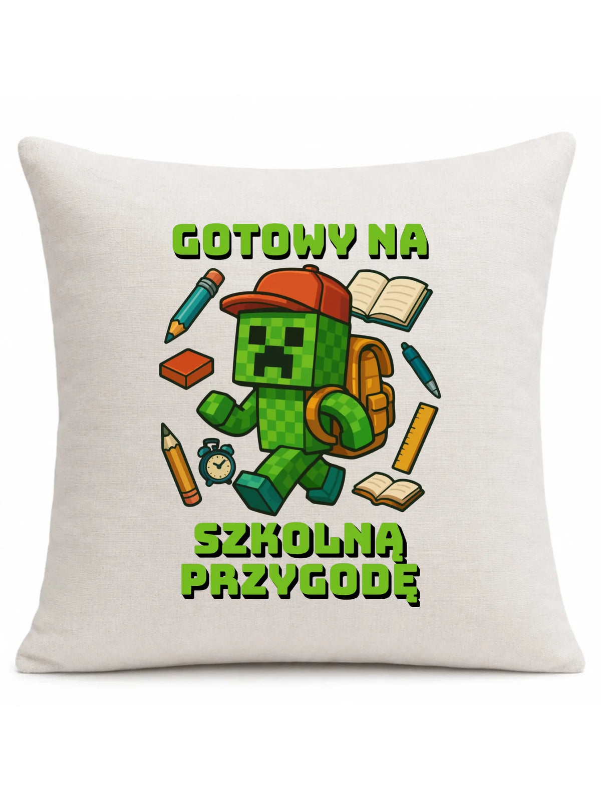 Poduszka szkoła - Gotowy na szkołę - gamer do szkoły - SZ13