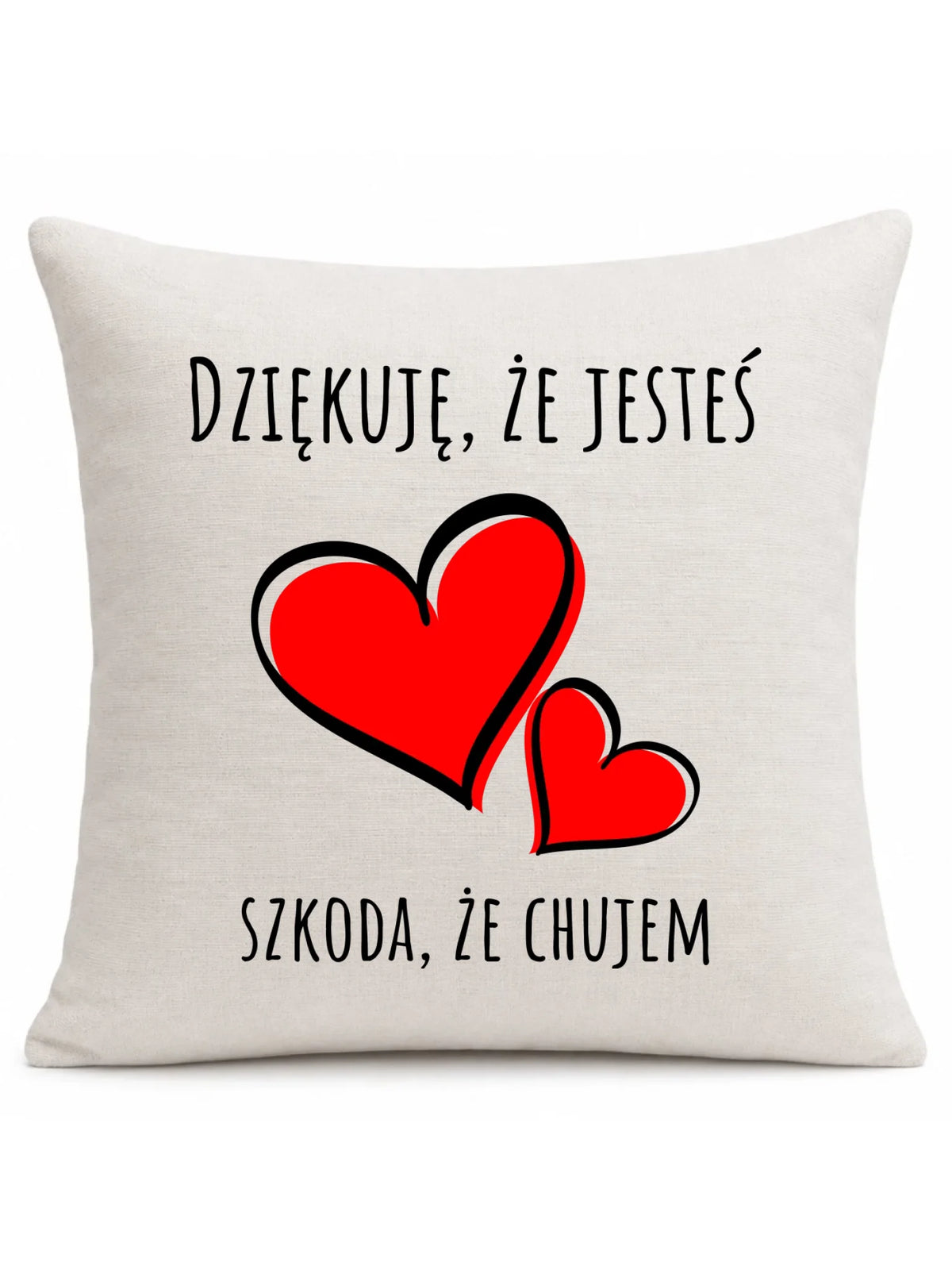 Poduszka  - Dziękuję, że jesteś szkoda, że ch#jem - bez cenzury DCH10