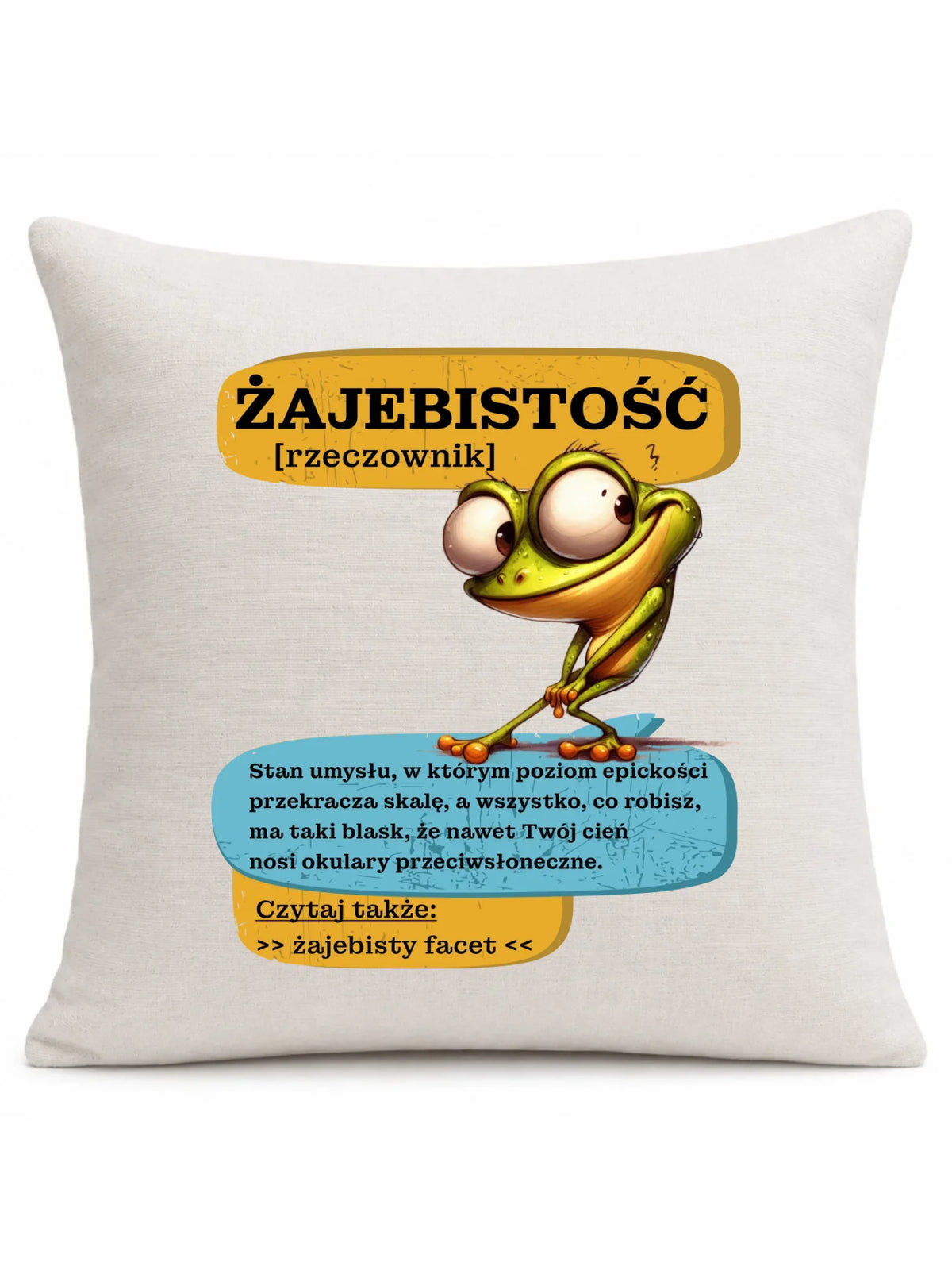 Poduszka - Żajebistość [rzeczownik] prezent na Dzień Chłopaka DCH06