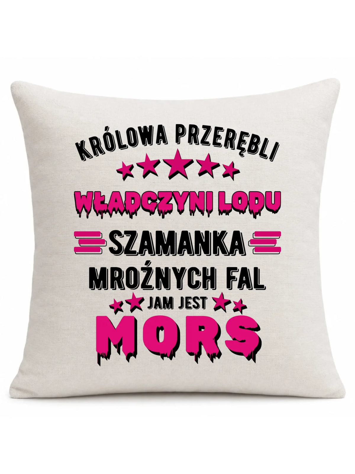 Poduszka - prezent dla morsa - Królowa przerębli Jam jest mors HM17