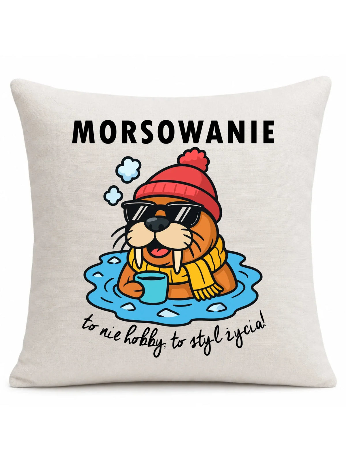 Poduszka - prezent dla morsa - Morsowanie to styl życia HM10