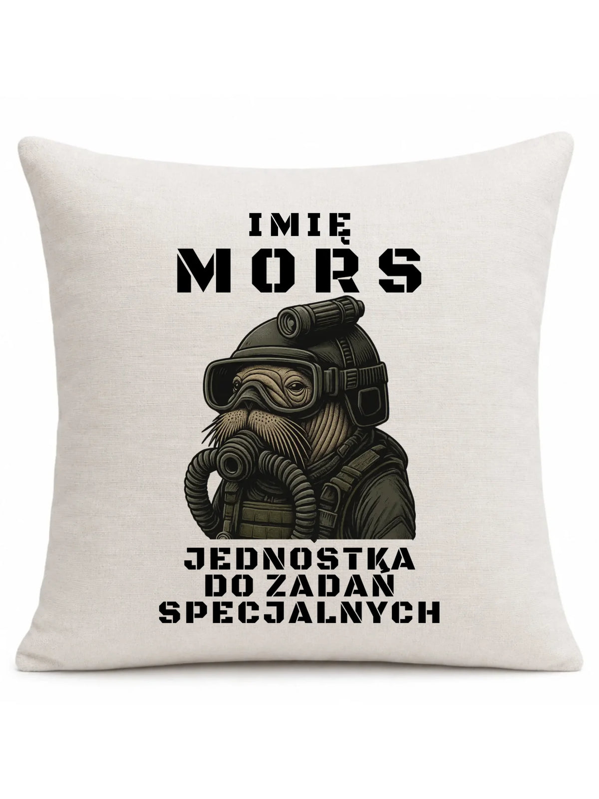 Poduszka - prezent dla morsa - Mors do zadań specjalnych - personalizowana HM07