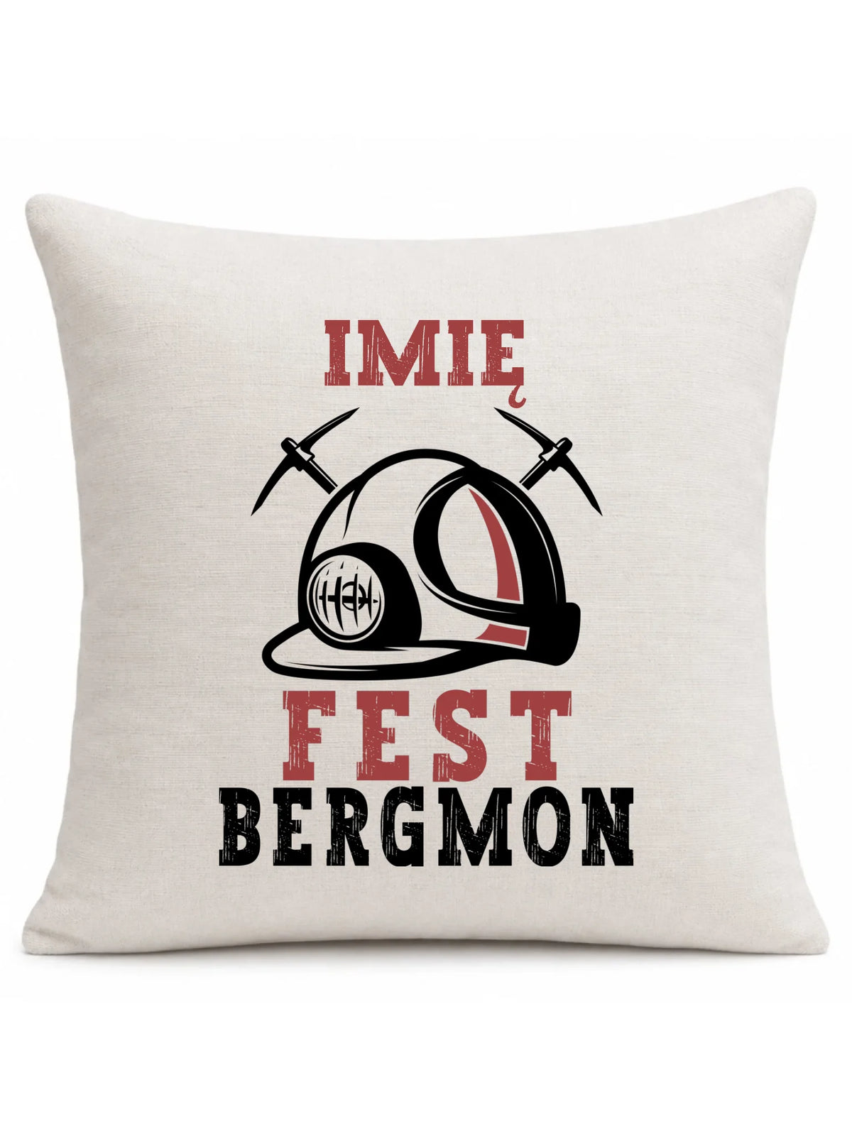 Poduszka - prezent dla górnika - Fest bergmon - personalizowana G07
