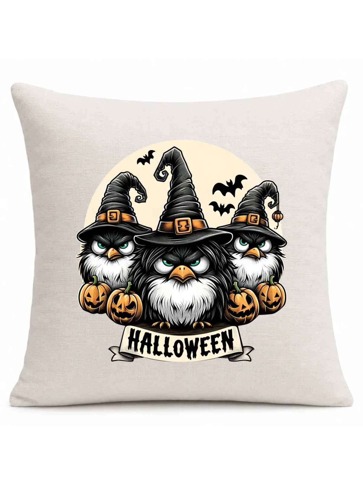 Poduszka na Halloween - Upiorne sowy wiedźmy HL15