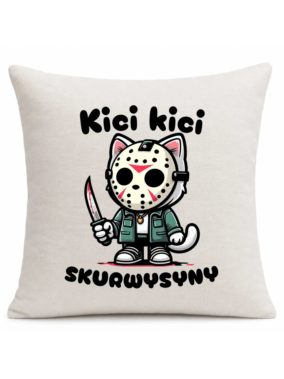 Poduszka na Halloween - Kici kici sk*rwysyny - bez cenzury HL28
