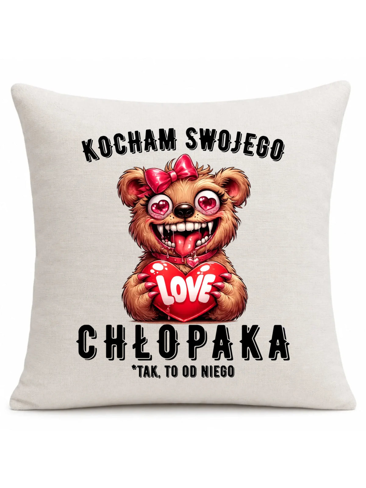 Poduszka dla dziewczyny - Kocham swojego chłopaka W89