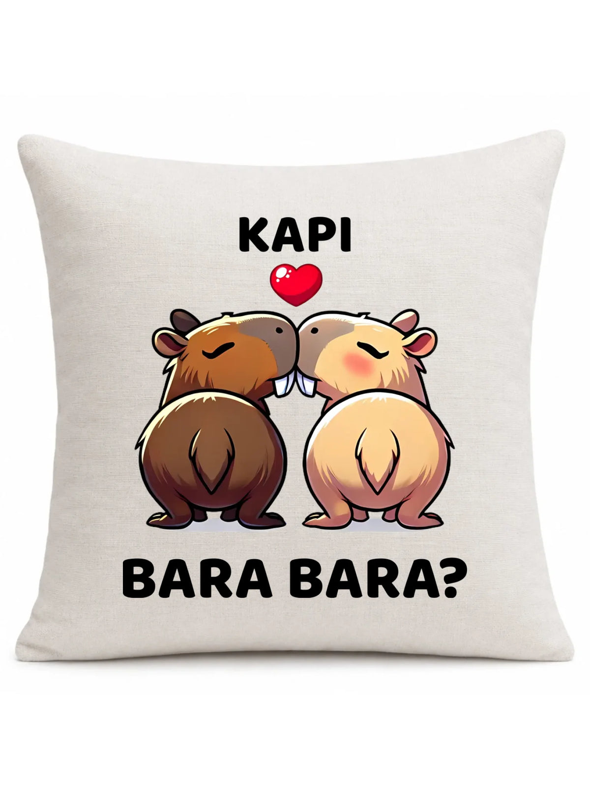 Poduszka dla par - Kapibara bara bara W86