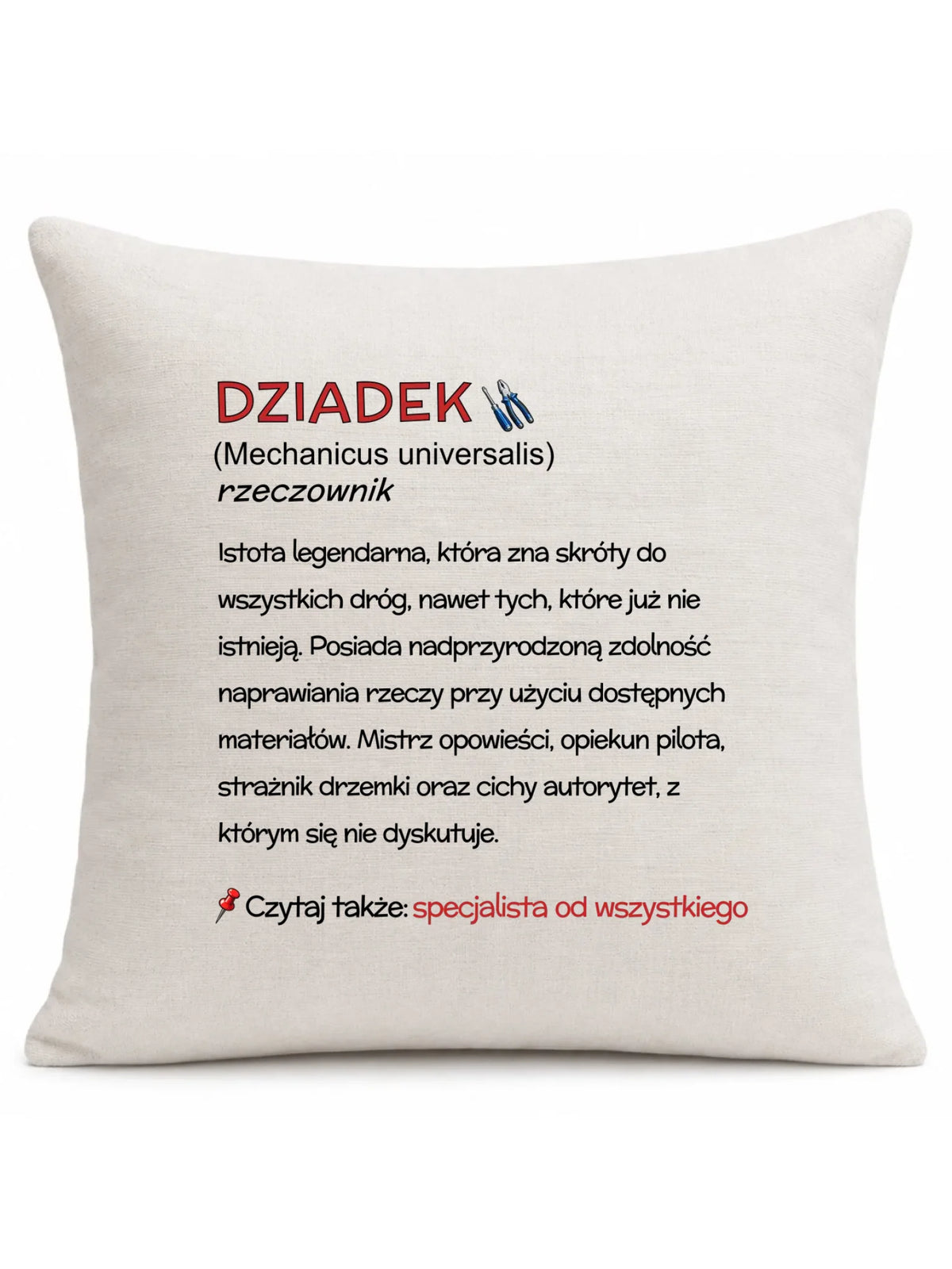 Poduszka dla dziadka - Dziadek śmieszna definicja D43