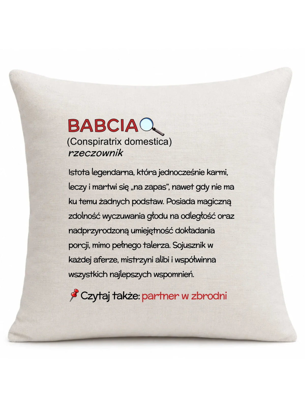 Poduszka dla babci - Babcia śmieszna definicja B35