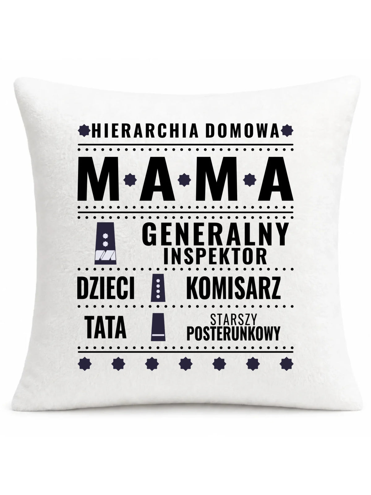 Poduszka dla mamy - Generał Mama Policja - personalizowana DM41
