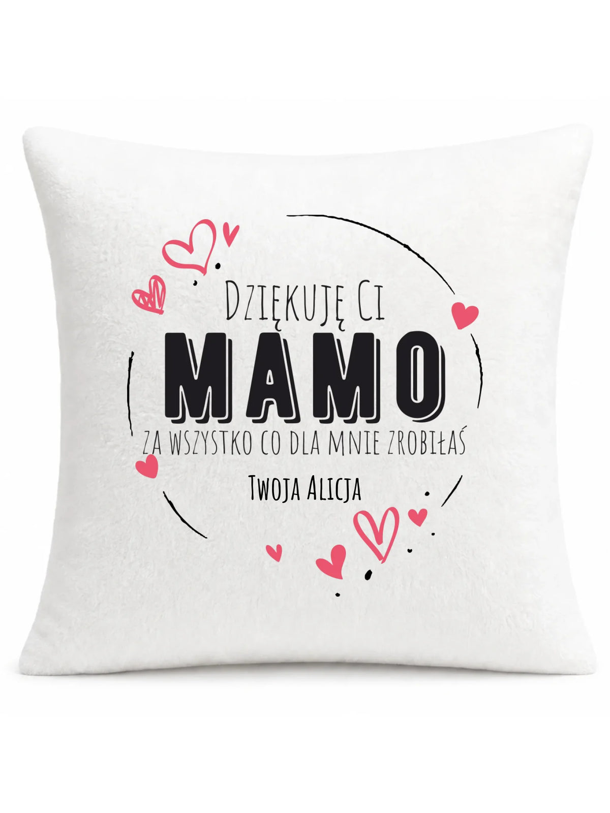 Poduszka dla mamy - Dziękuję Ci Mamo - personalizowana DM32