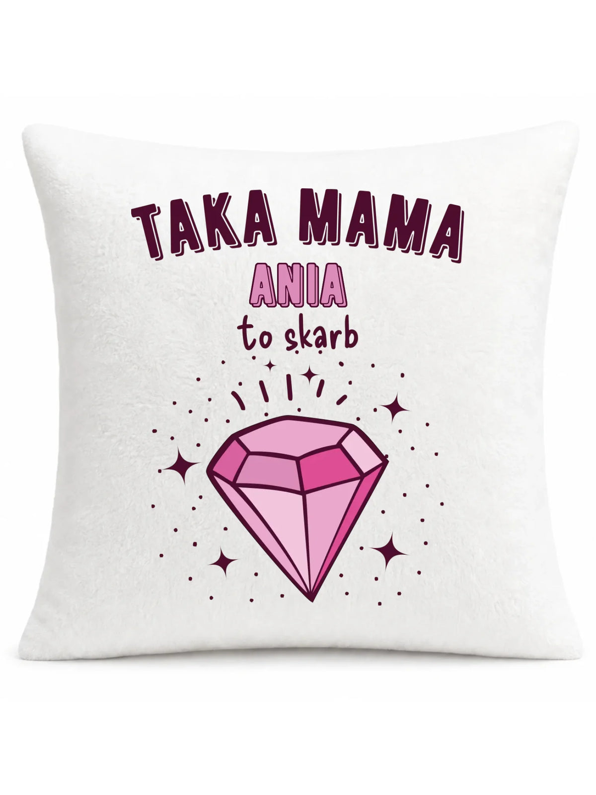 Poduszka z imieniem dla mamy - Taka mama to skarb - personalizowana DM18