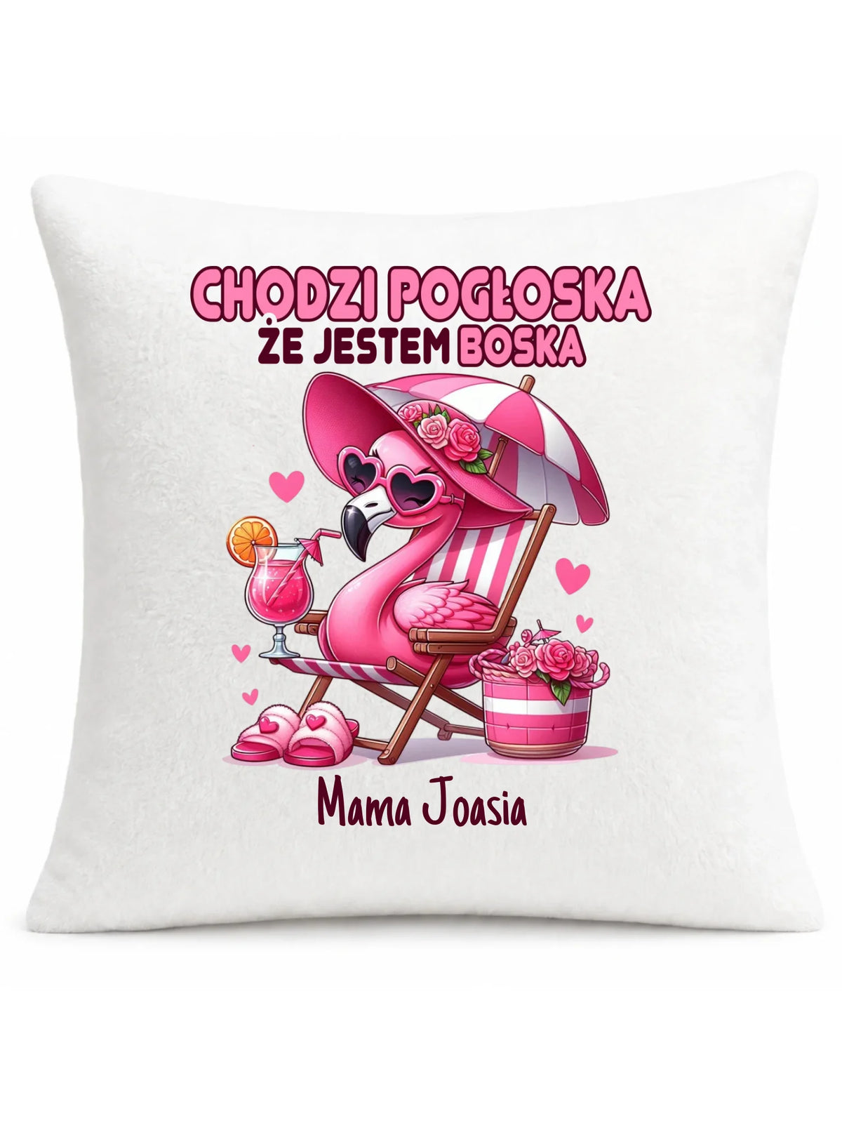 Poduszka dla mamy - Chodzi pogłoska, że jestem boska - personalizowana DM14