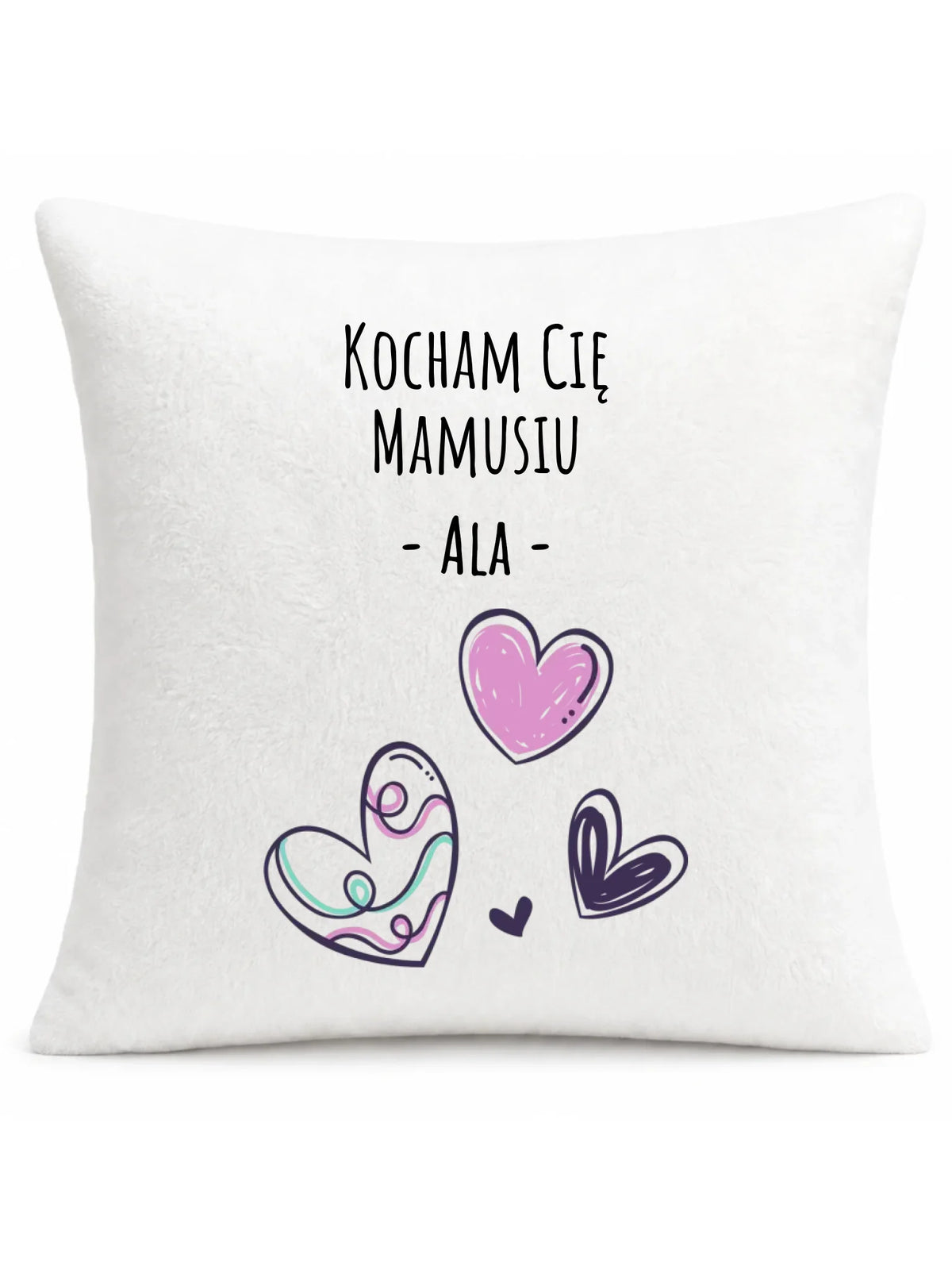 Poduszka dla mamy - Kocham Cię Mamusiu - personalizowana DM05
