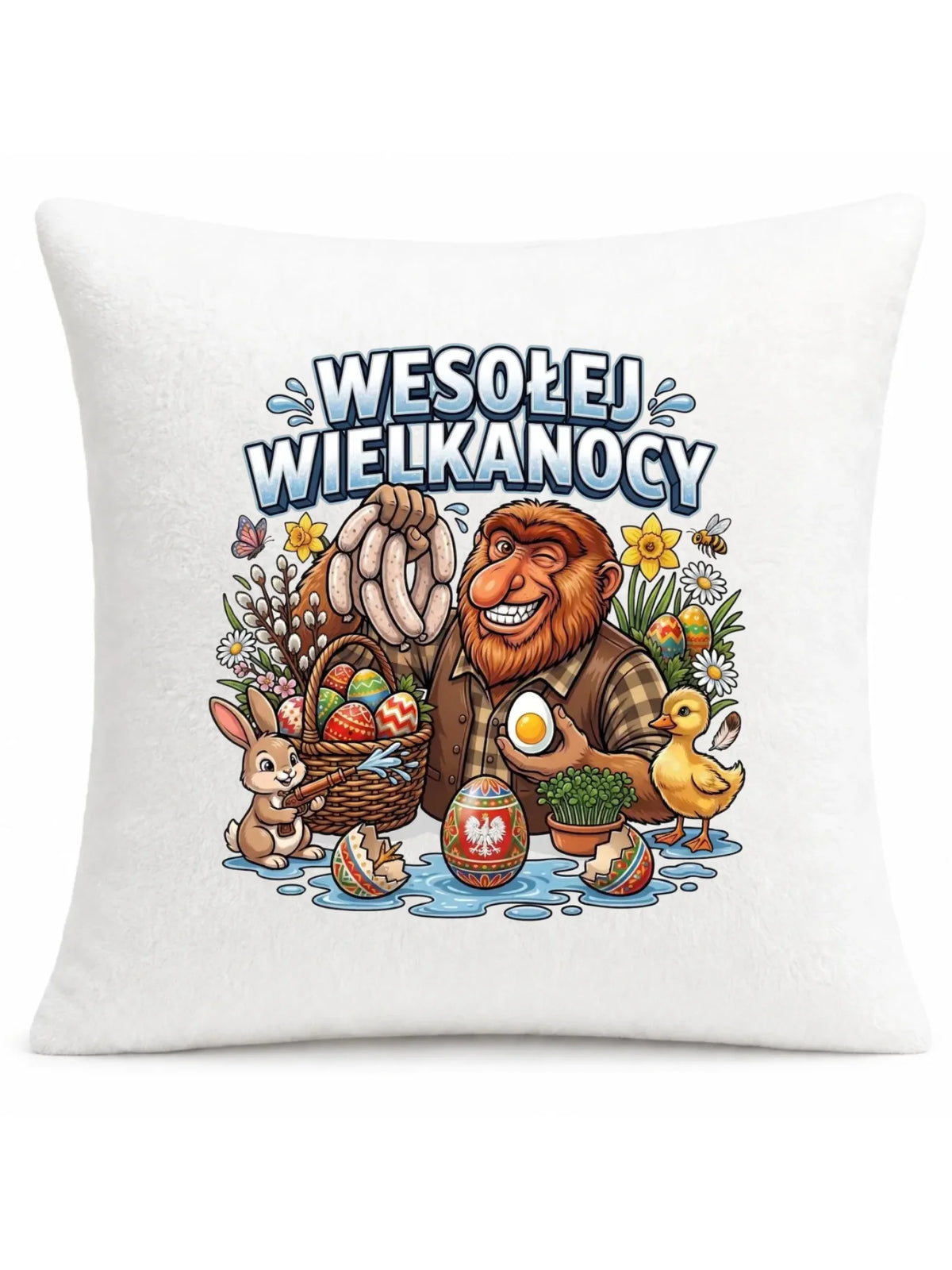 Poduszka wielkanocna - Janusz Nosacz - Wesołej Wielkanocy WN21
