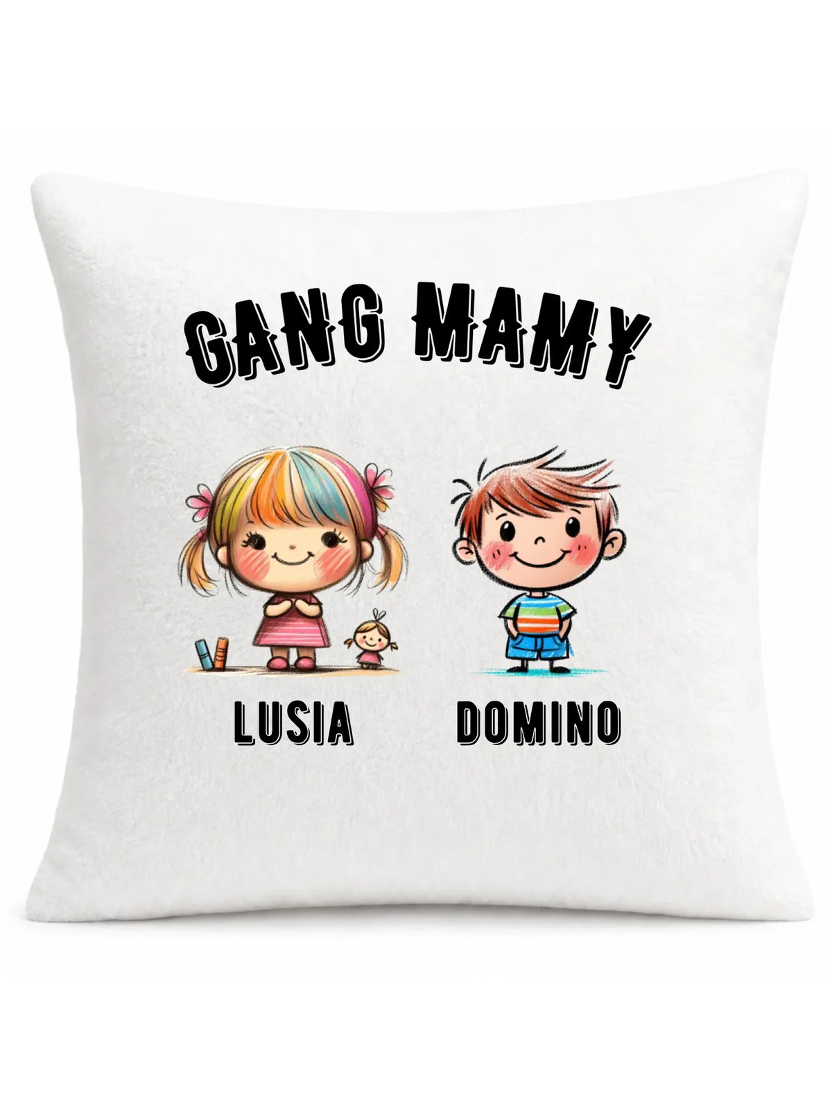 Poduszka dla mamy z imionami dzieci - Gang mamy - personalizowana DM09
