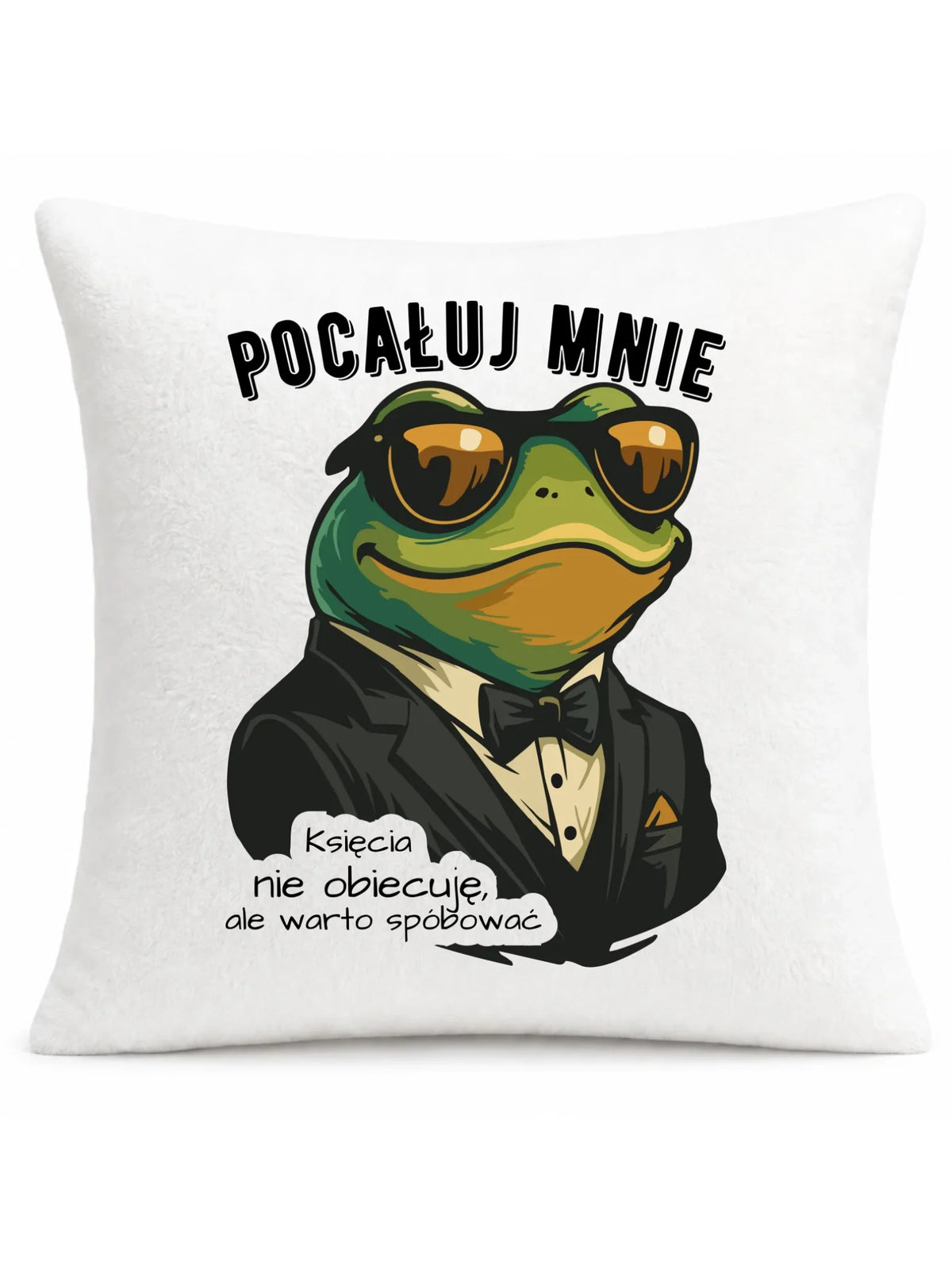 Poduszka - Żaba w garniturze pocałuj mnie W55