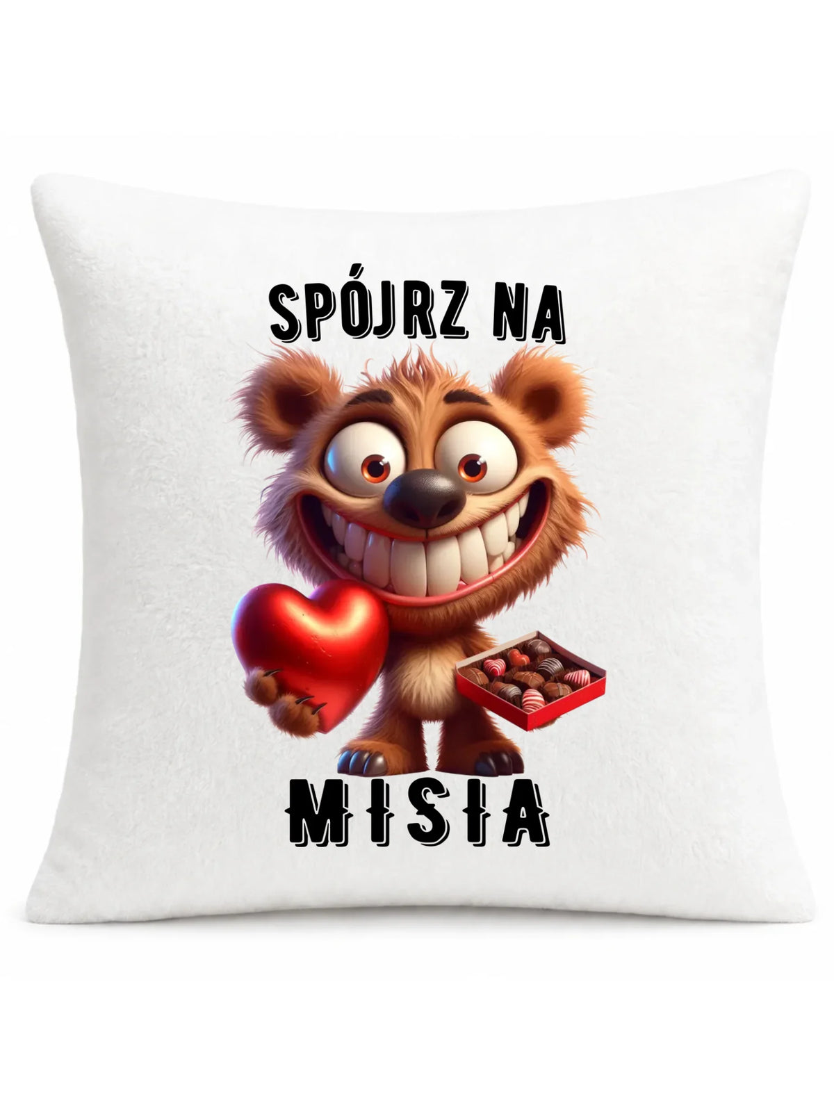 Poduszka na Walentynki - Spójrz na Misia W31