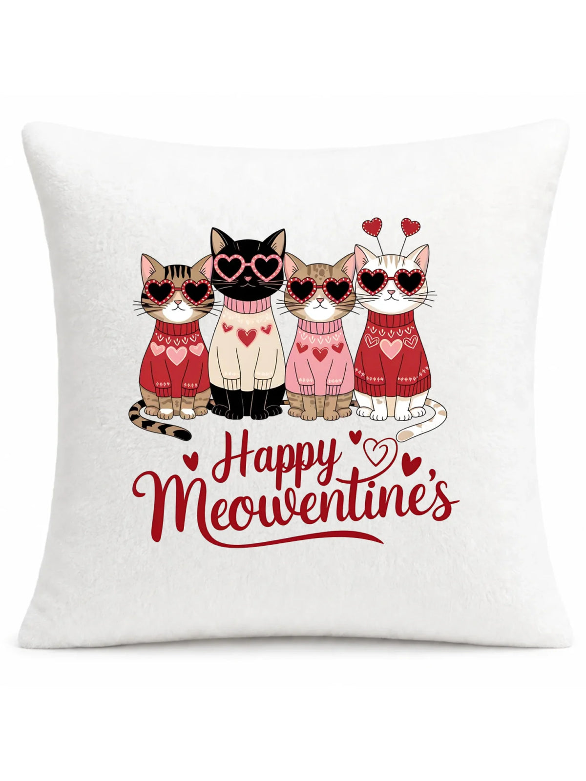 Poduszka na Walentynki dla kociary - Happy Meowentine's W25