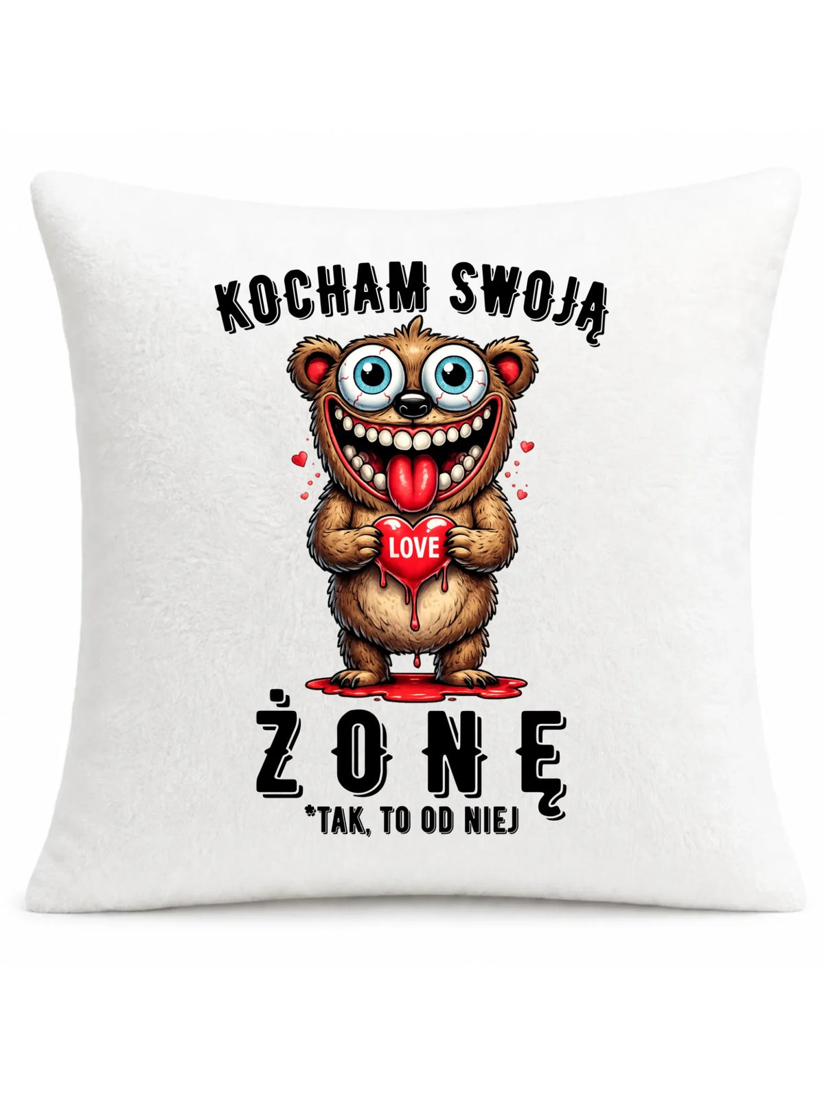 Poduszka dla męża - Kocham swoją żonę W23