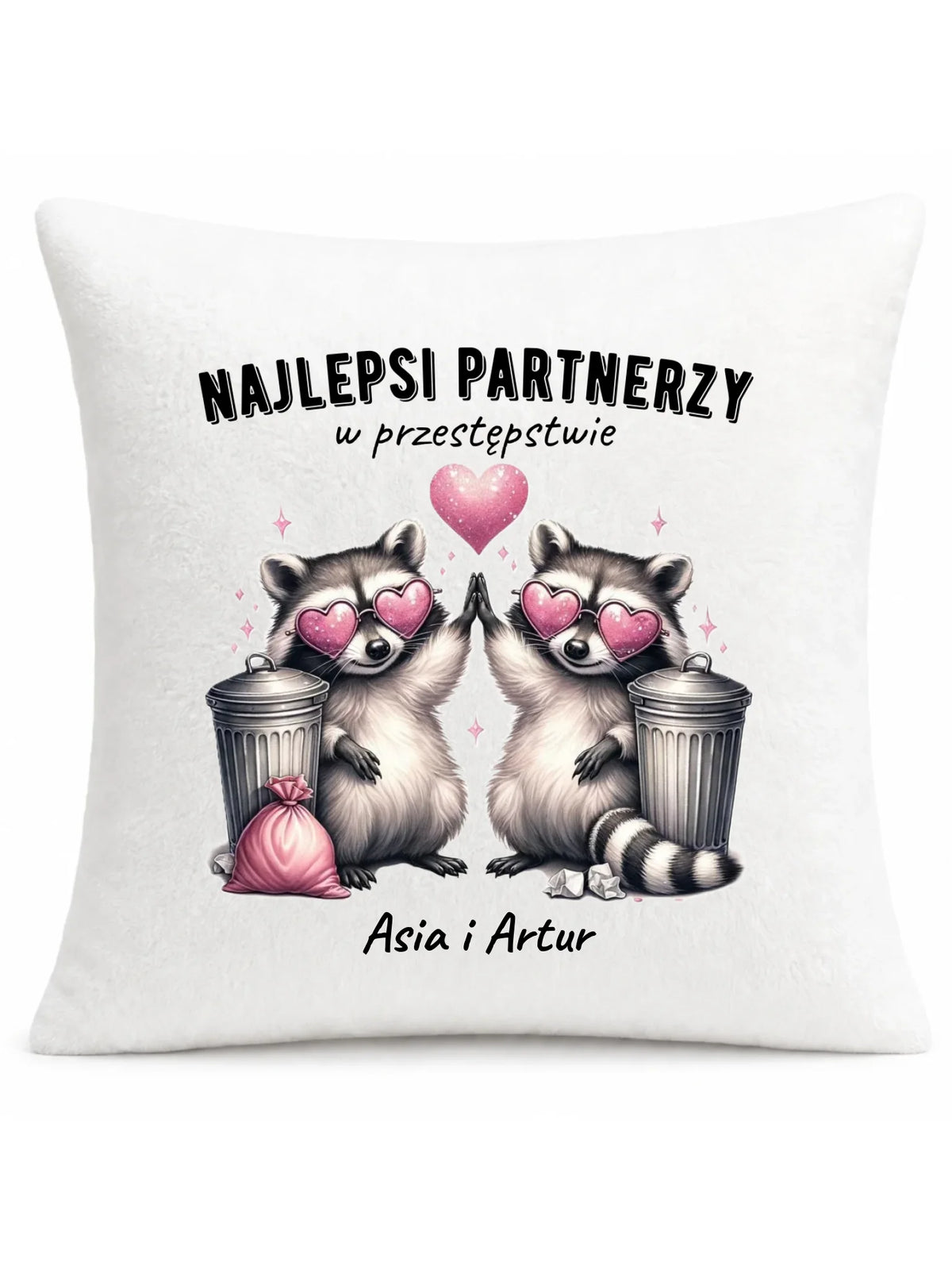 Poduszka dla par - Najlepsi partnerzy w przestępstwie - personalizowana W27