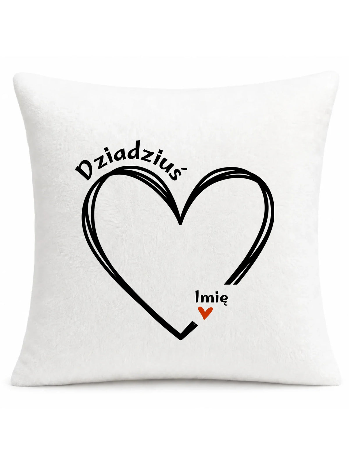 Poduszka dla dziadka - Serce z imionami wnuków 1-7 - personalizowana D26