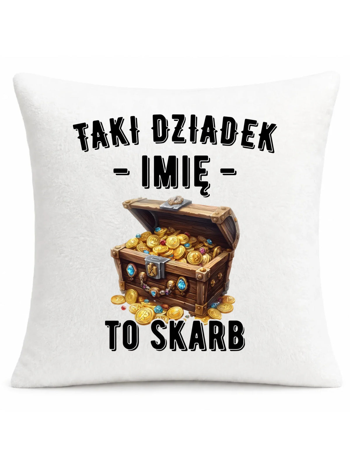Poduszka dla dziadka - Taki dziadek to skarb - personalizowana D19