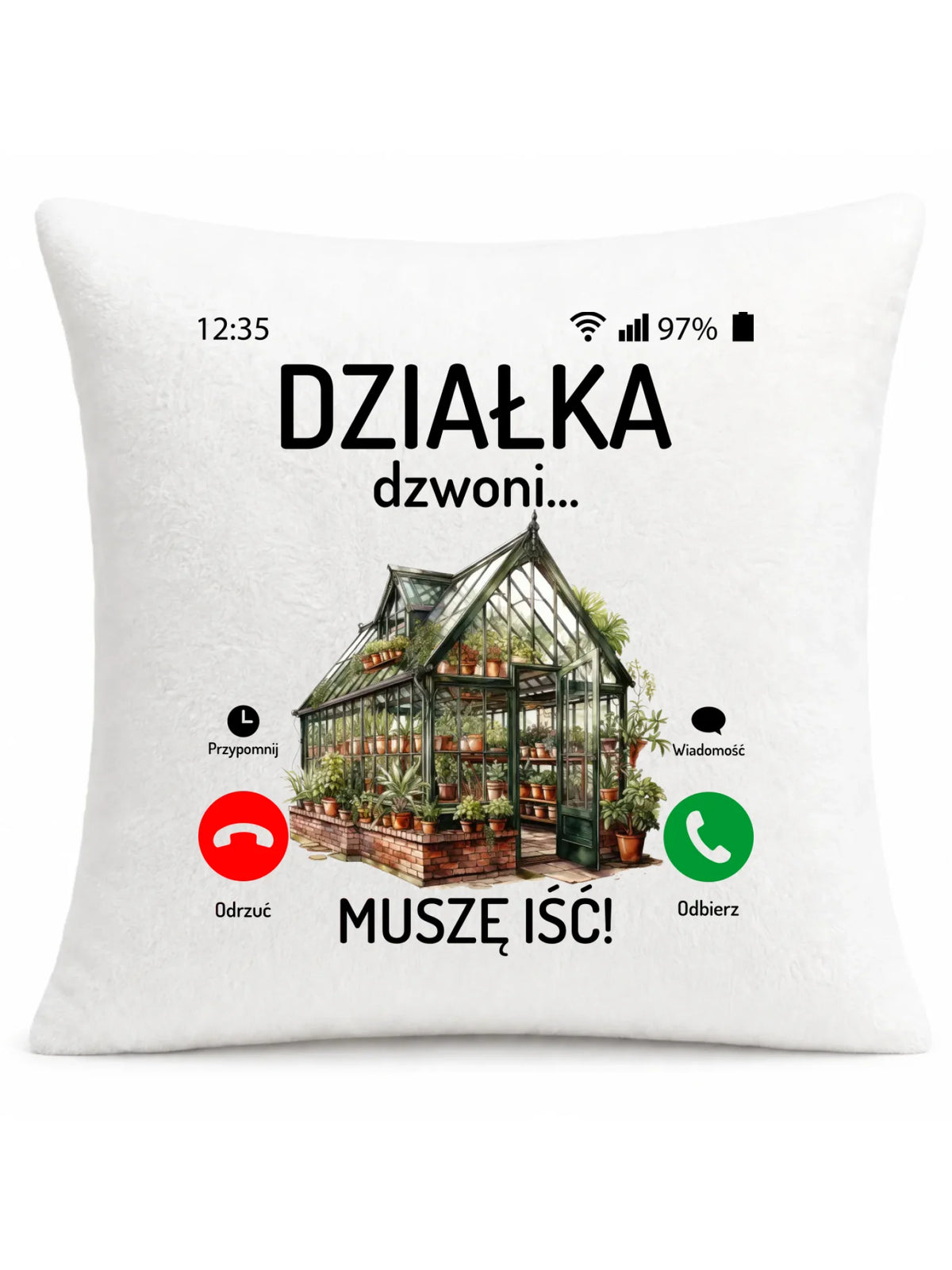 Poduszka dla babci - Działka dzwoni muszę iść B41