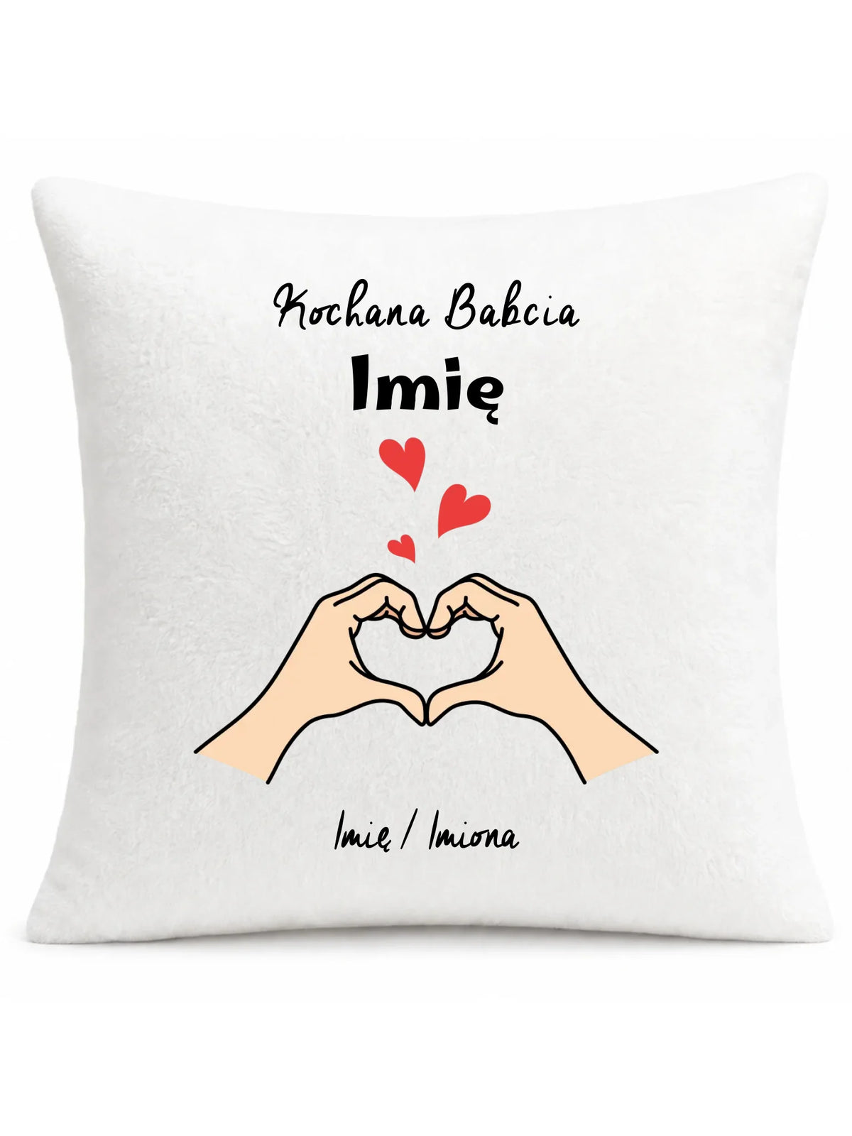 Poduszka dla babci - Kochana Babcia podpis - personalizowana B13