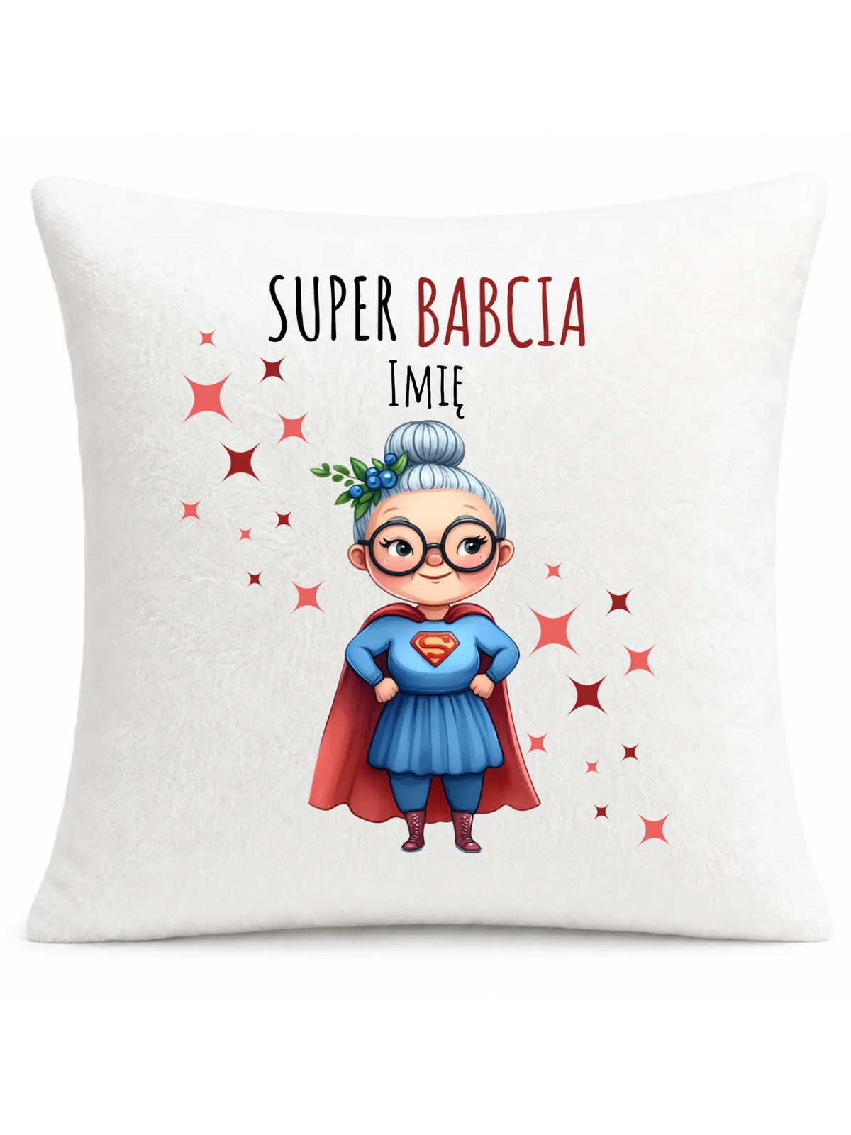 Poduszka dla babci - Super Babcia - personalizowana B02