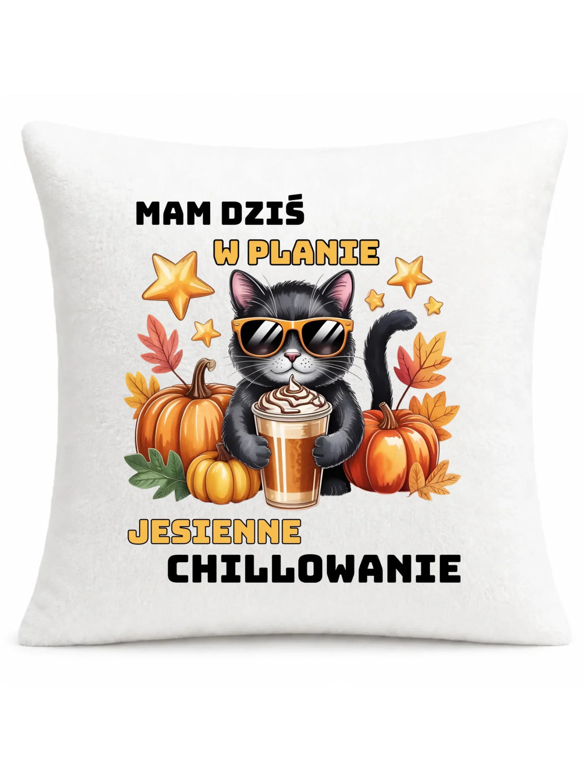 Poduszka jesienna - Mam dziś w planie jesienne chillowanie JS34