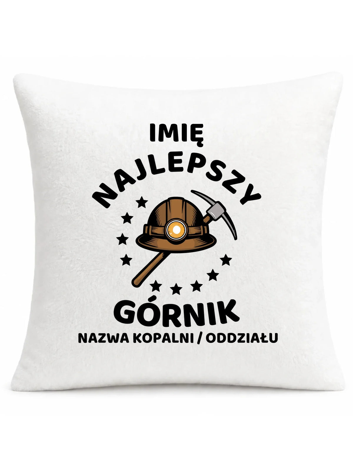 Poduszka - prezent dla górnika - Najlepszy górnik - personalizowana G23
