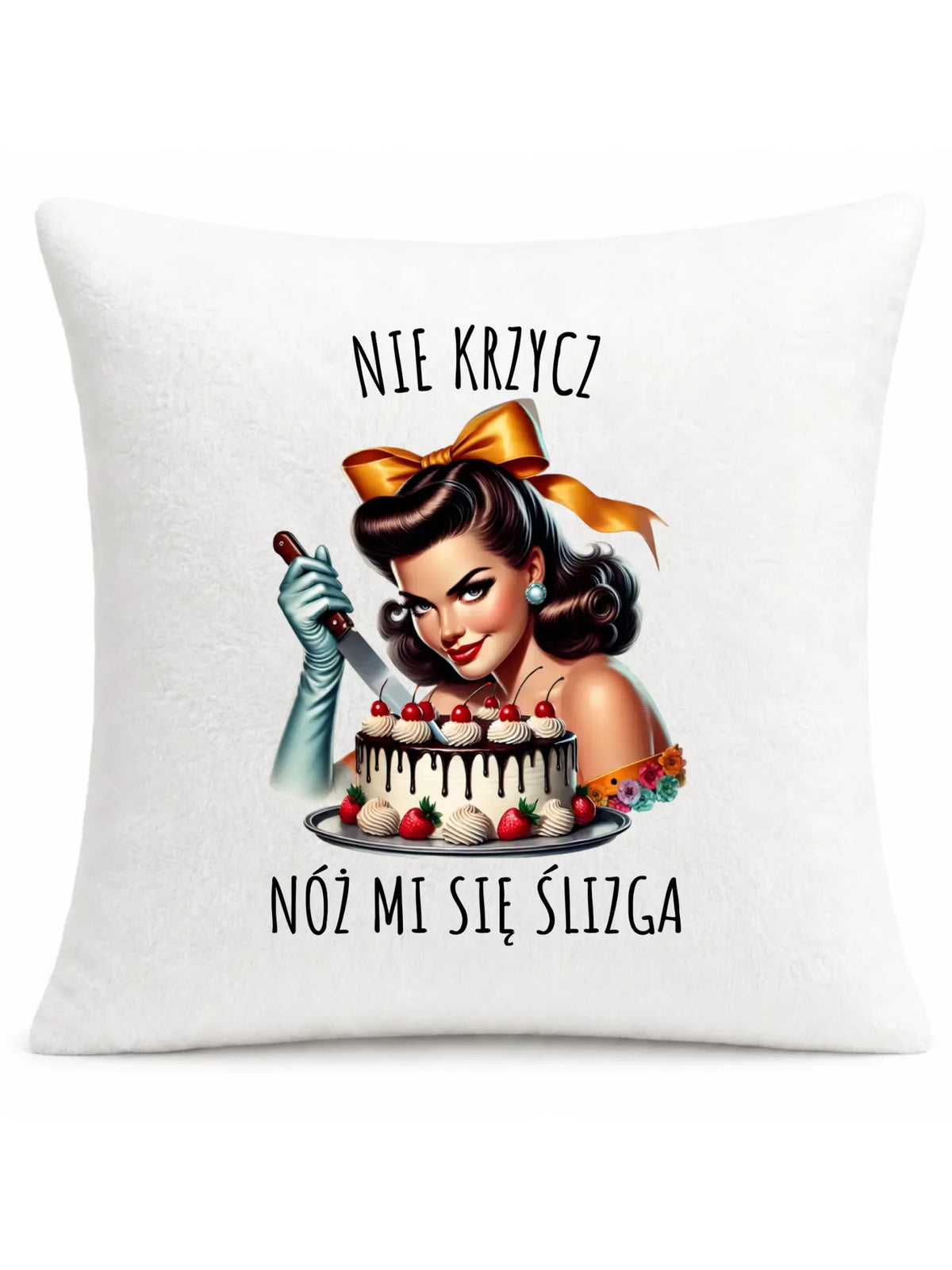 Poduszka - Nie krzycz, nóż mi się ślizga - Czarny humor DZ22