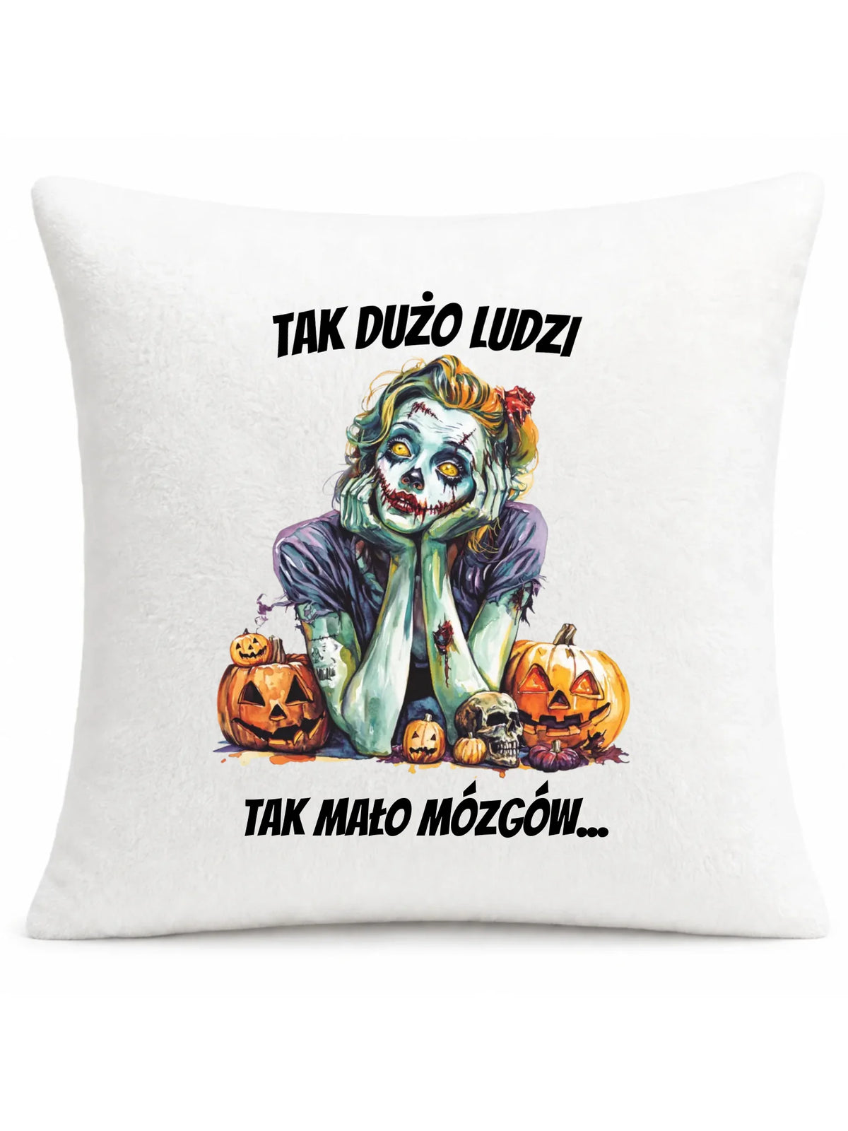 Poduszka na Halloween - Zombie - Tak mało mózgów HL31