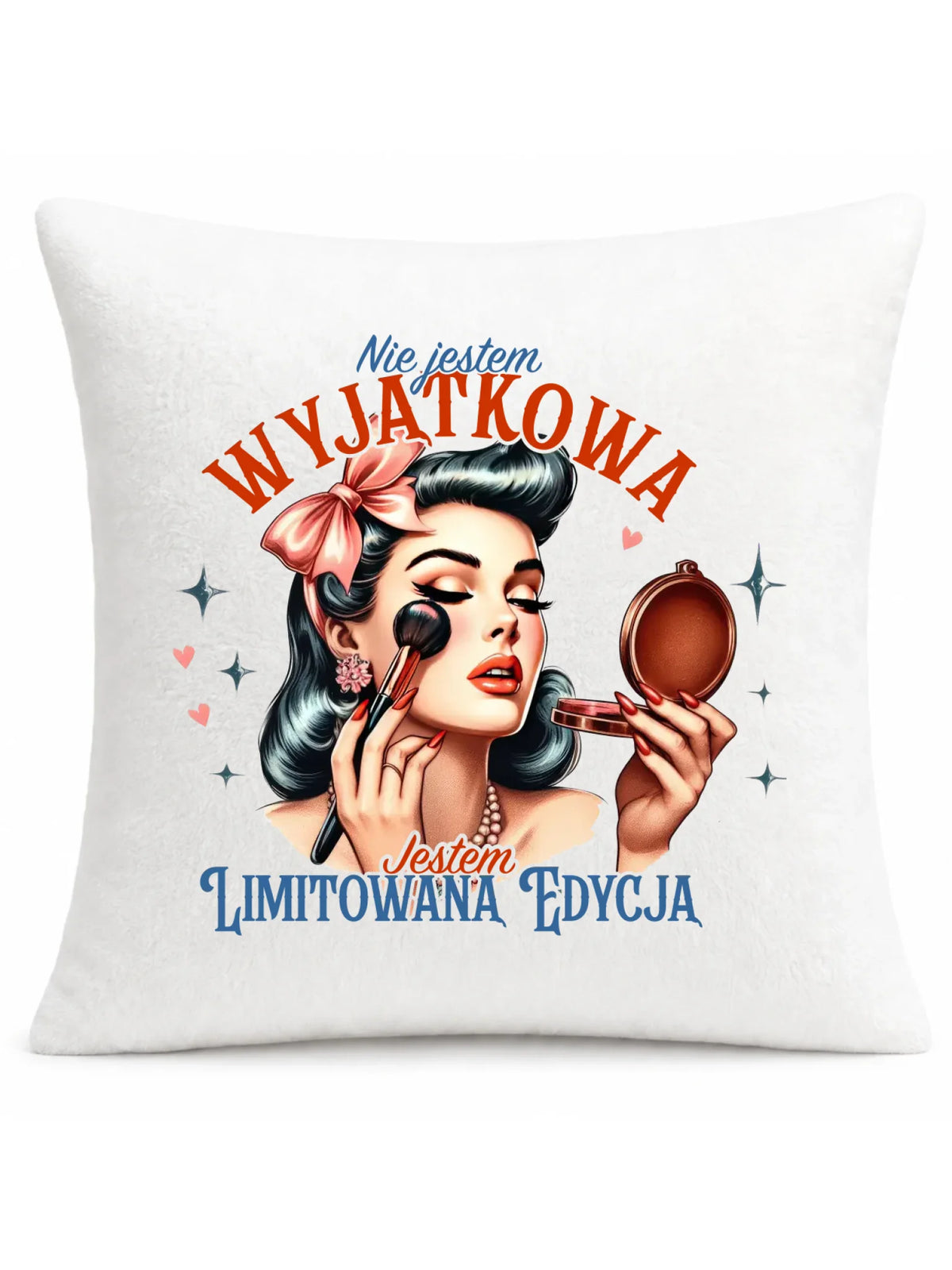 Poduszka – Nie jestem wyjątkowa, jestem limitowaną edycją - retro DZ10