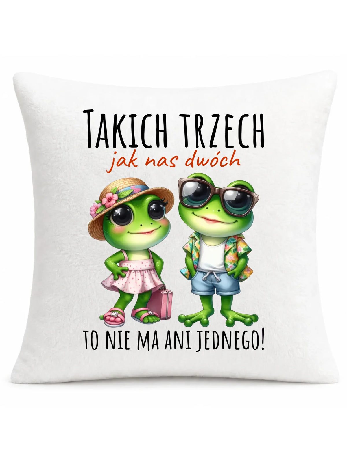 Poduszka dla par - Żabki Takich trzech jak nas dwóch DCH11