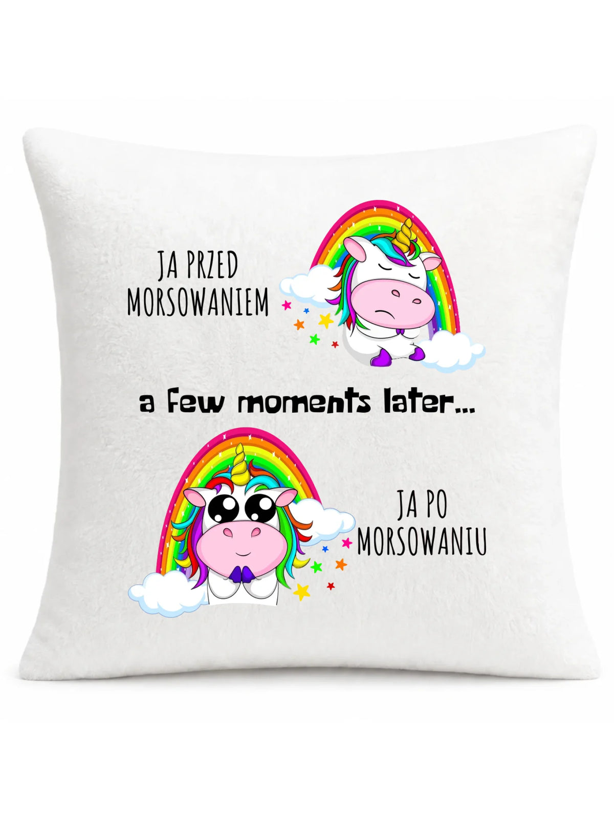 Poduszka - prezent dla morsa - Jednorożec - Ja po morsowaniu HM11