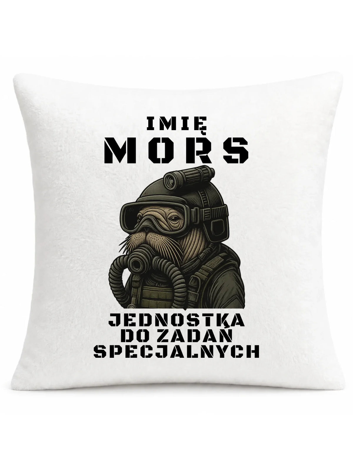 Poduszka - prezent dla morsa - Mors do zadań specjalnych - personalizowana HM07