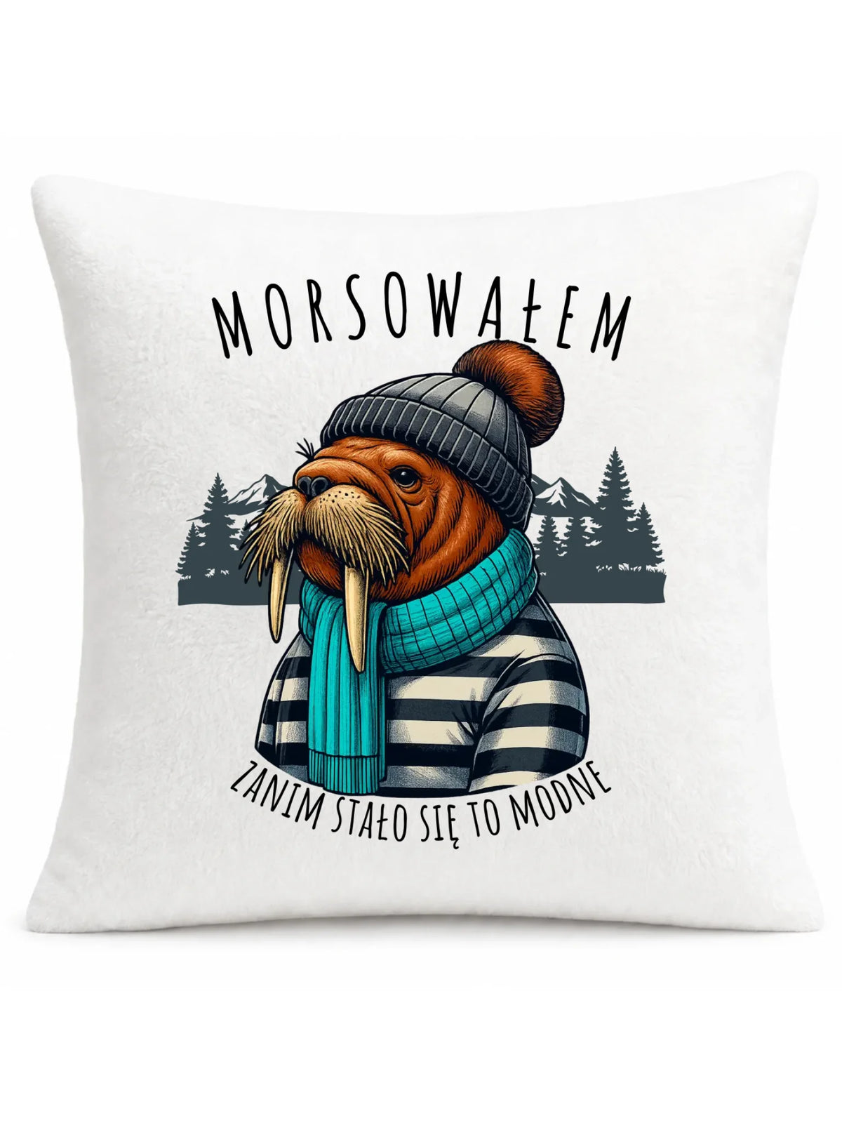 Poduszka - prezent dla morsa - Morsowałem zanim stało się to modne - Mors HM08