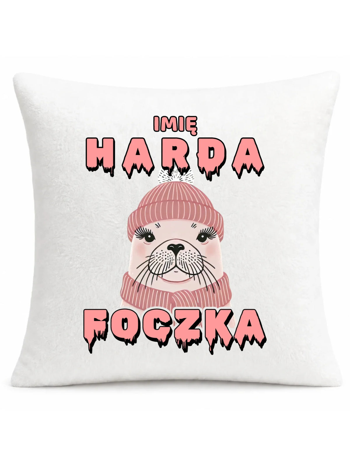 Poduszka - prezent dla morsa - Harda foczka - personalizowana HM05