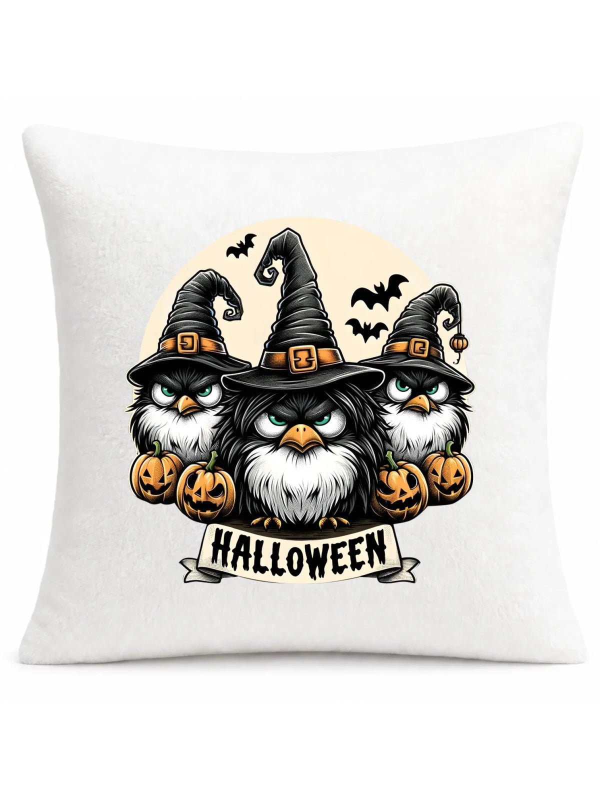 Poduszka na Halloween - Upiorne sowy wiedźmy HL15