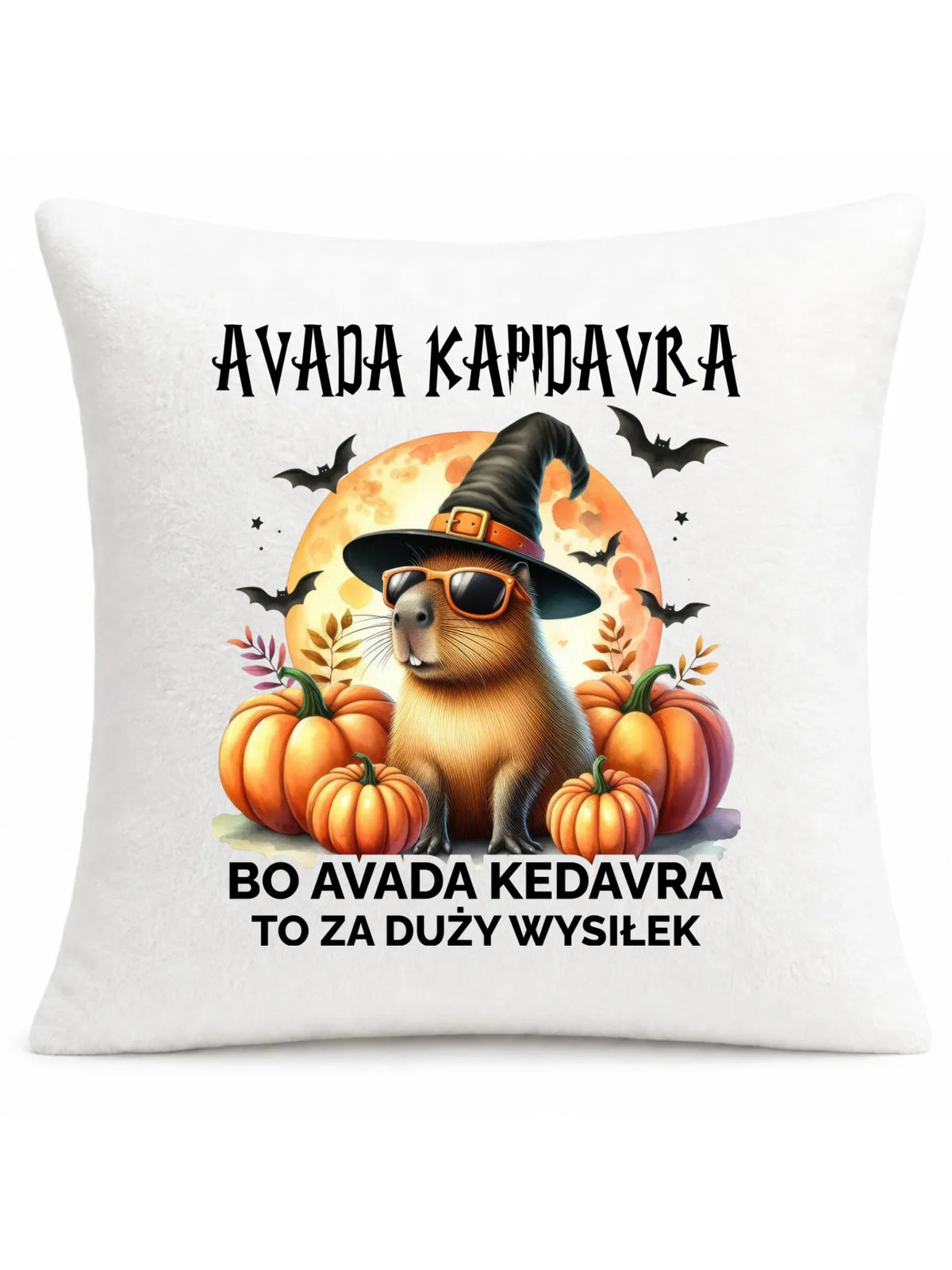 Poduszka halloweenowa - Kapibara - Avada Kapidavra HL21