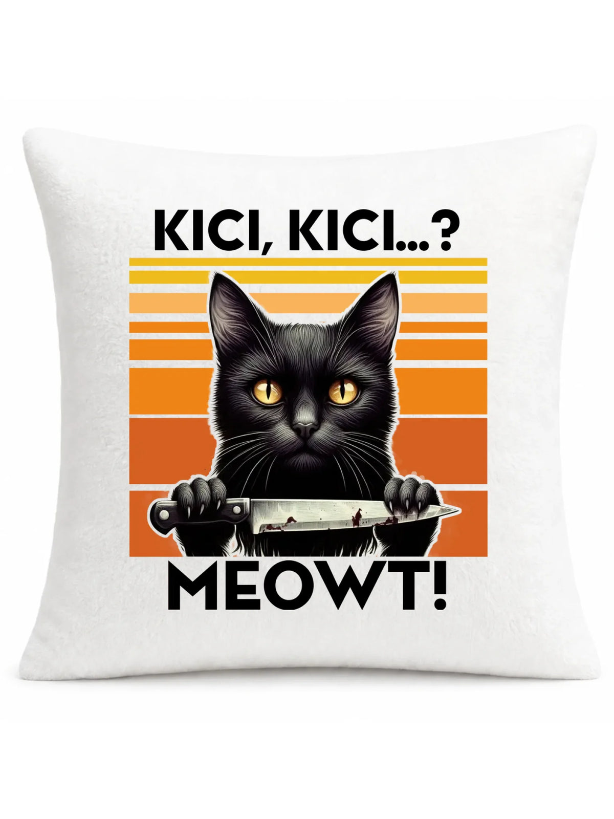 Poduszka - Kot z nożem - Kici, kici... MEOWT! HL17