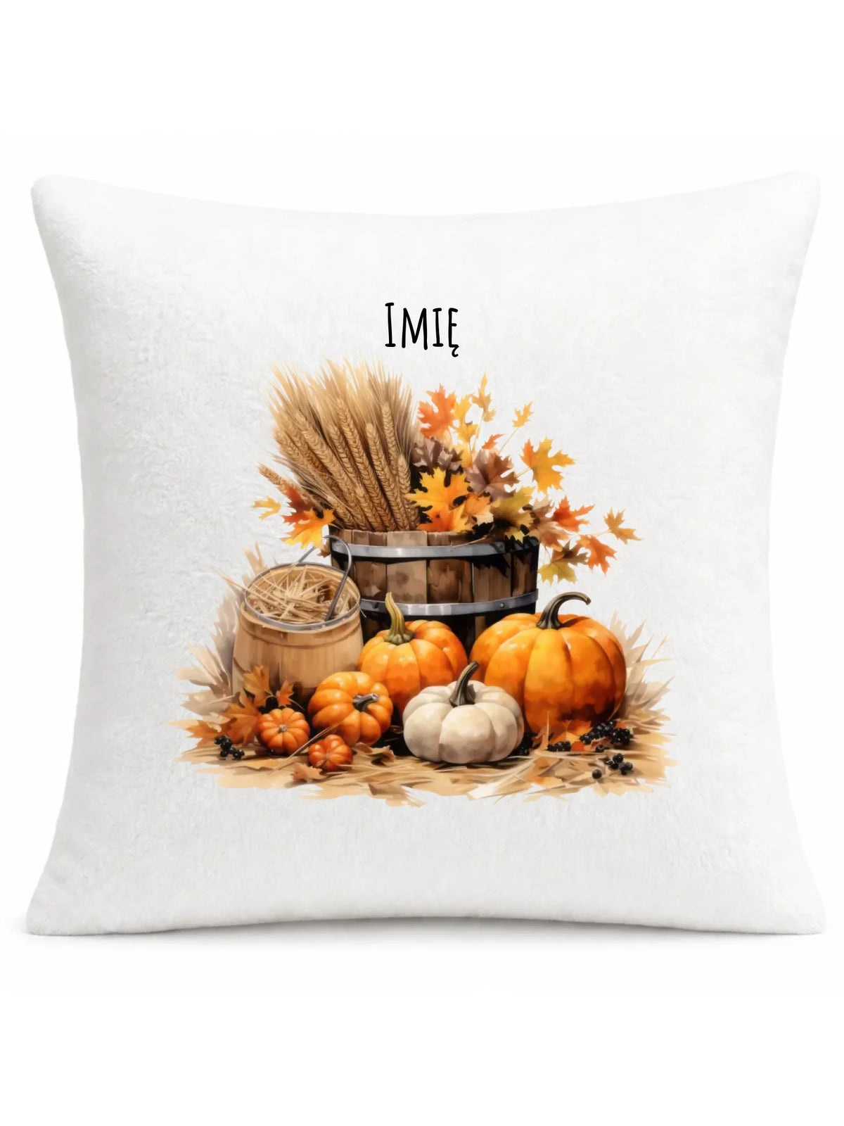 Poduszka na jesień - Harvest vibes - personalizowana JS09