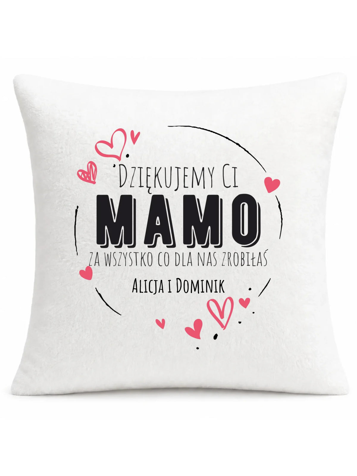 Poduszka dla mamy - Dziękujemy Ci Mamo - personalizowana DM43