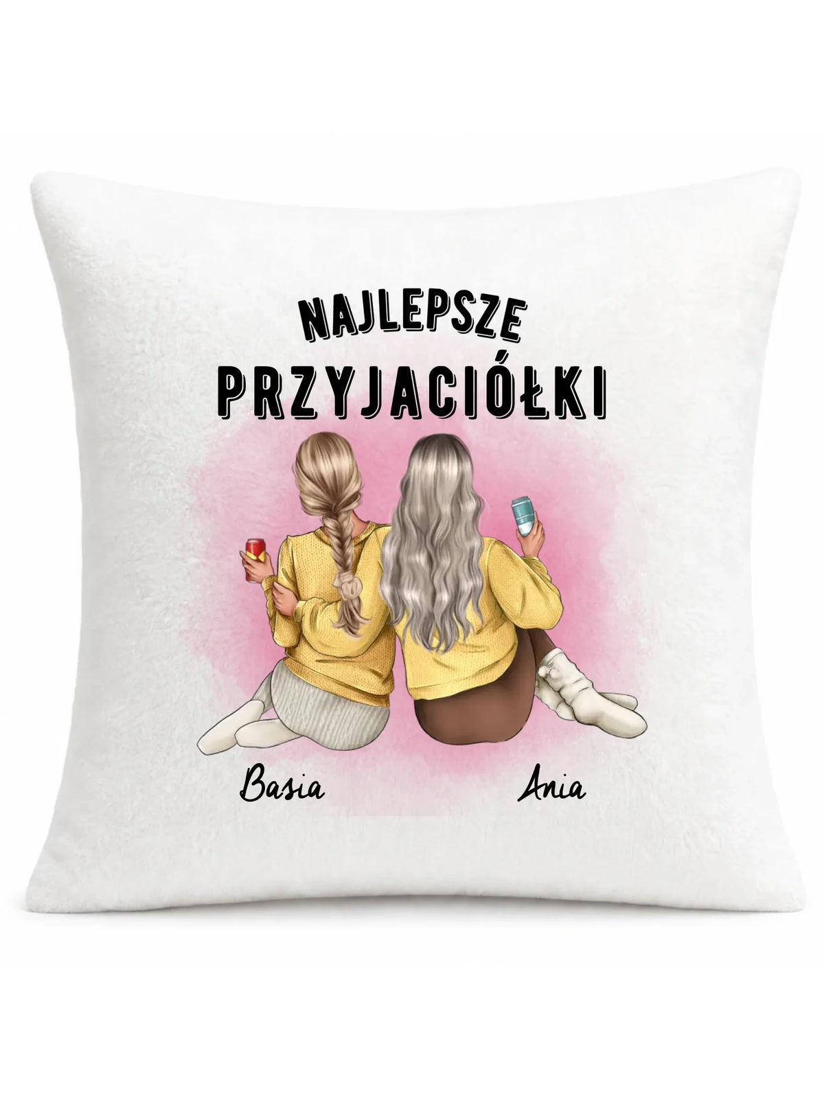 Poduszka - prezent dla przyjaciółek - Najlepsze przyjaciółki 2-4 osób - personalizowana PR01